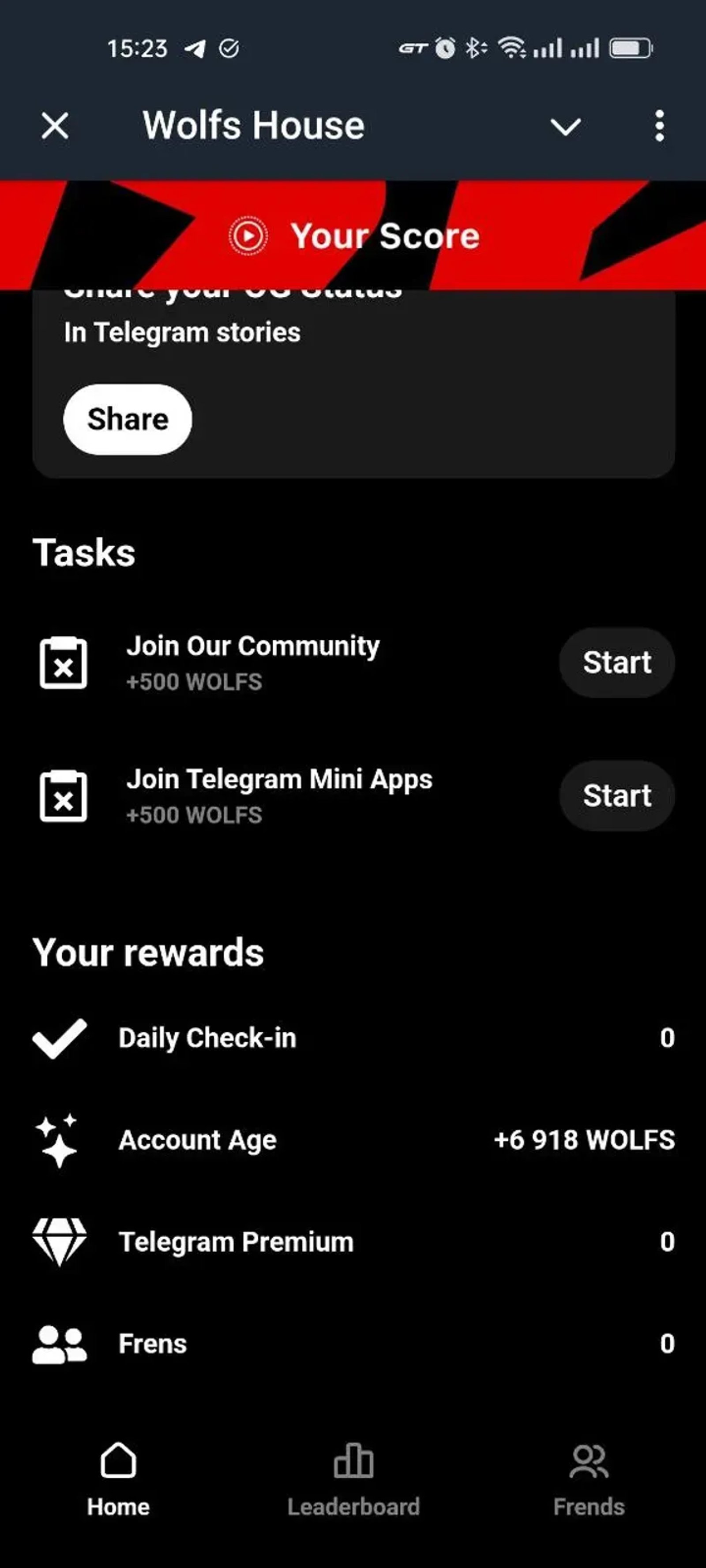 Wolfs House в Телеграм — скриншот 2