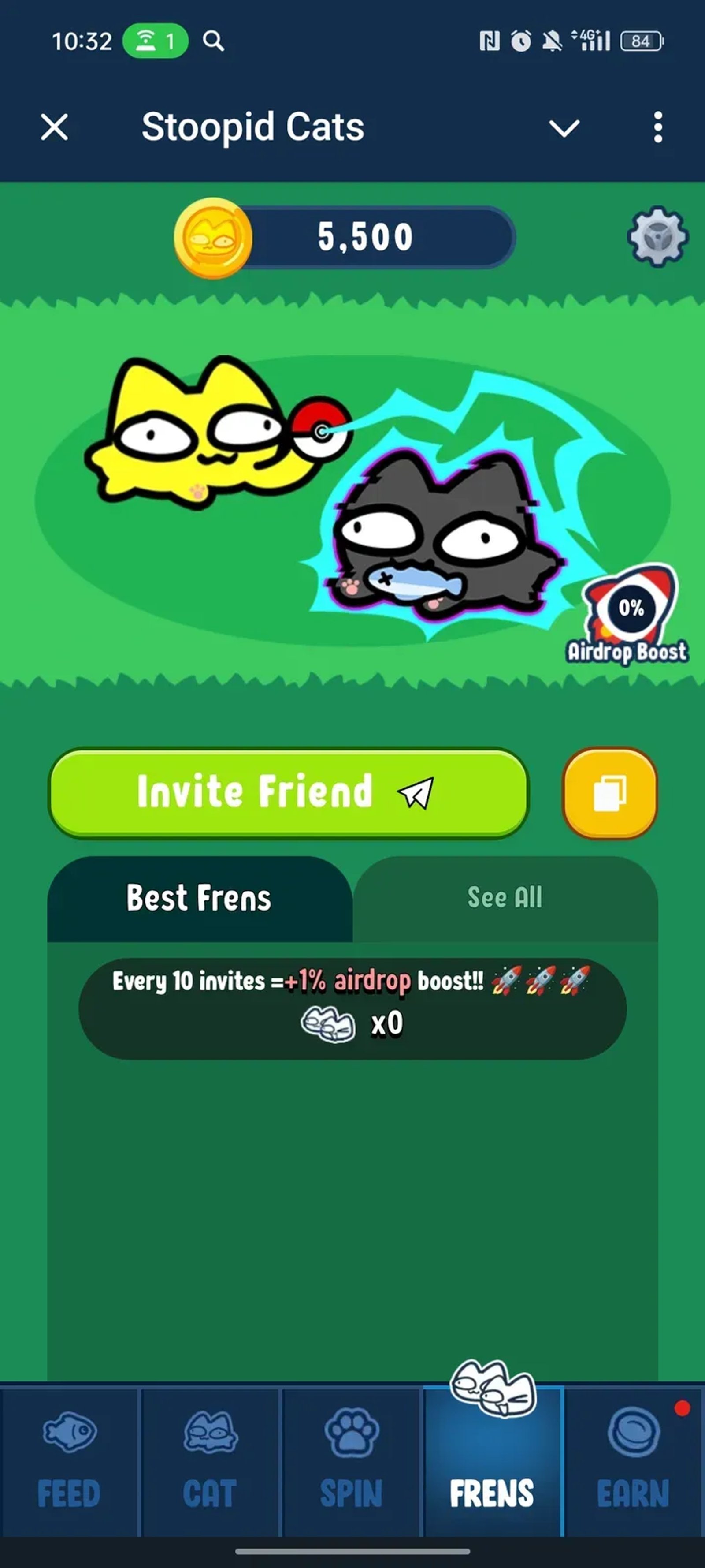 Stoopid Cats в Телеграм — скриншот 4