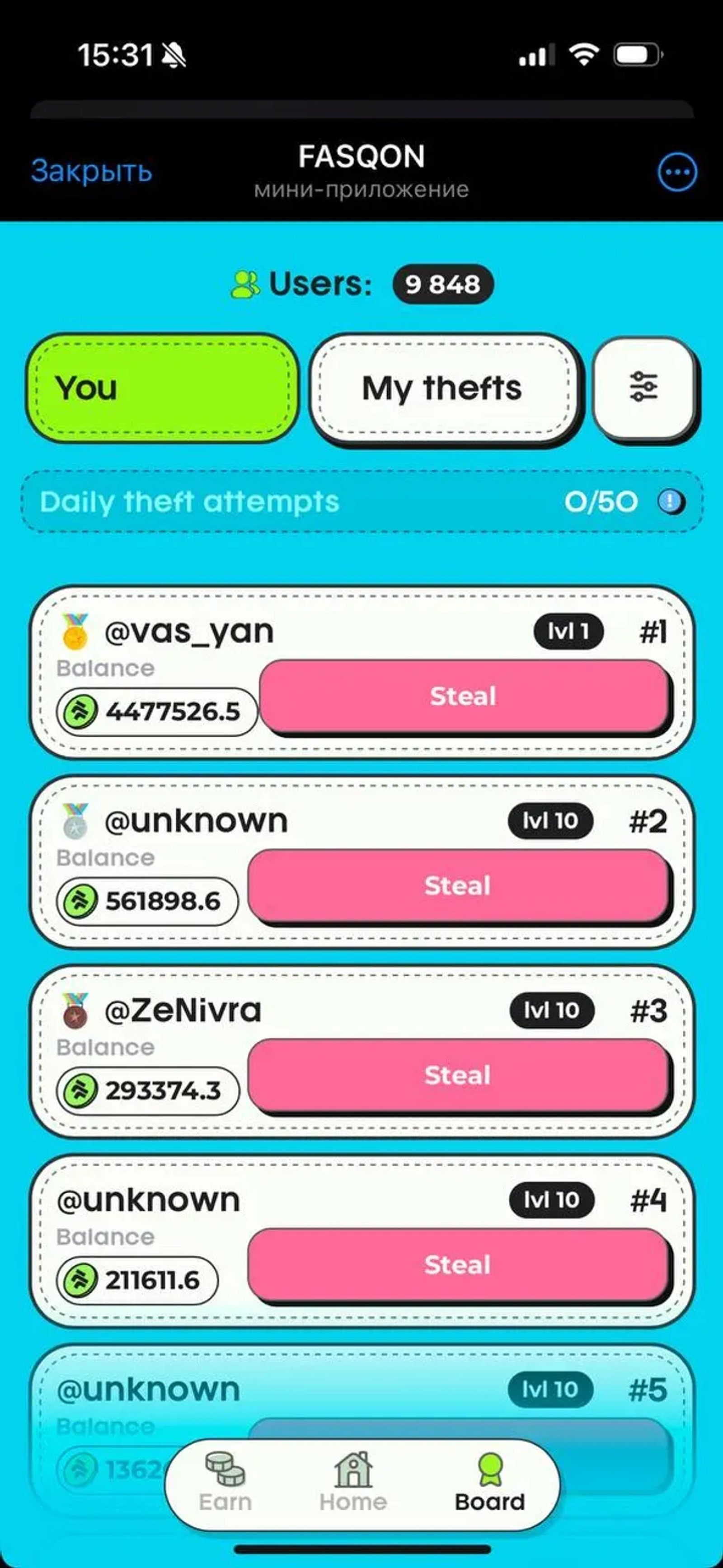 FASQON Telegram Screenshot 2