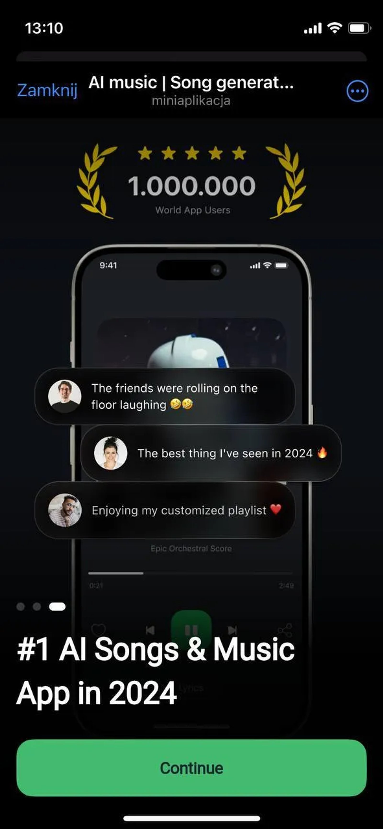 AI music | Song generator в Телеграм — скриншот 2