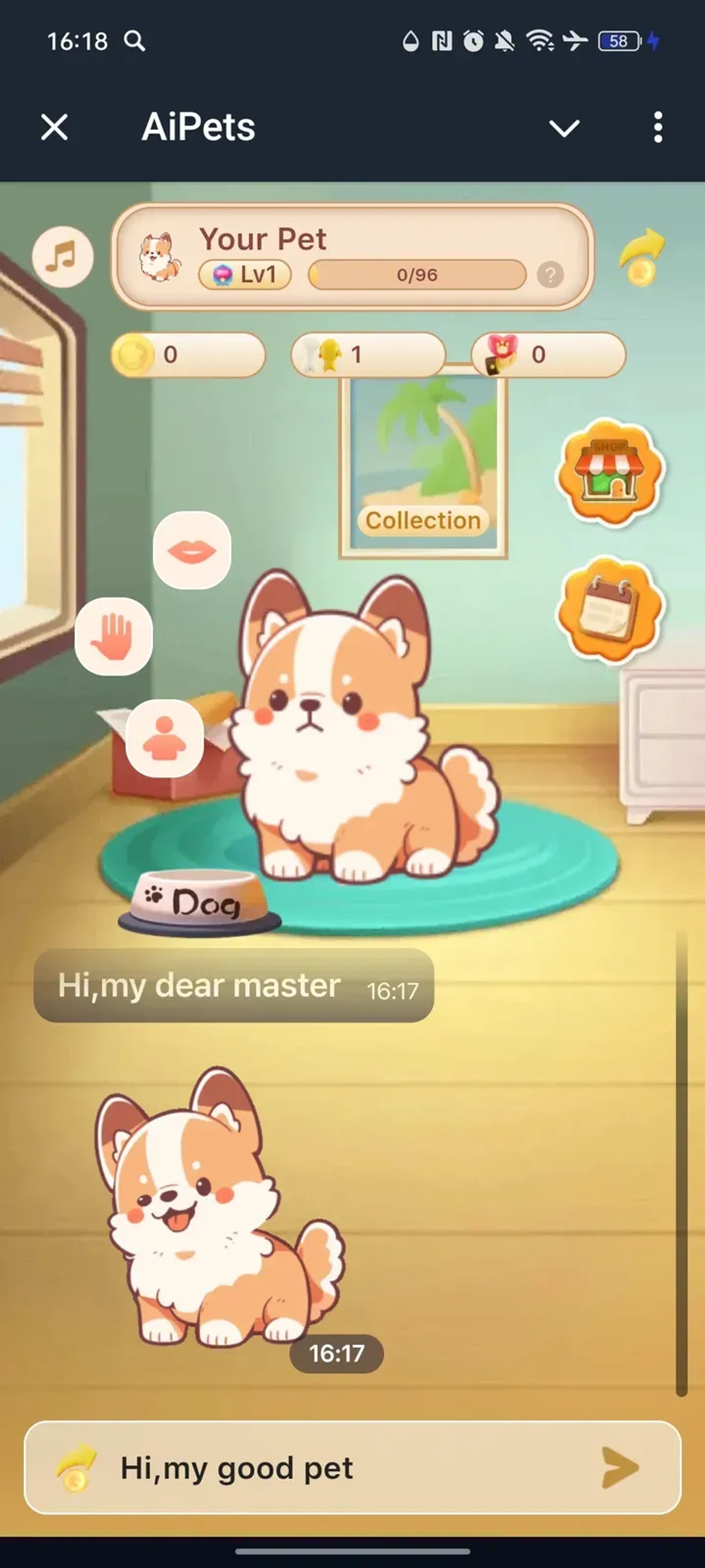 AiPets в Телеграм — скриншот 1