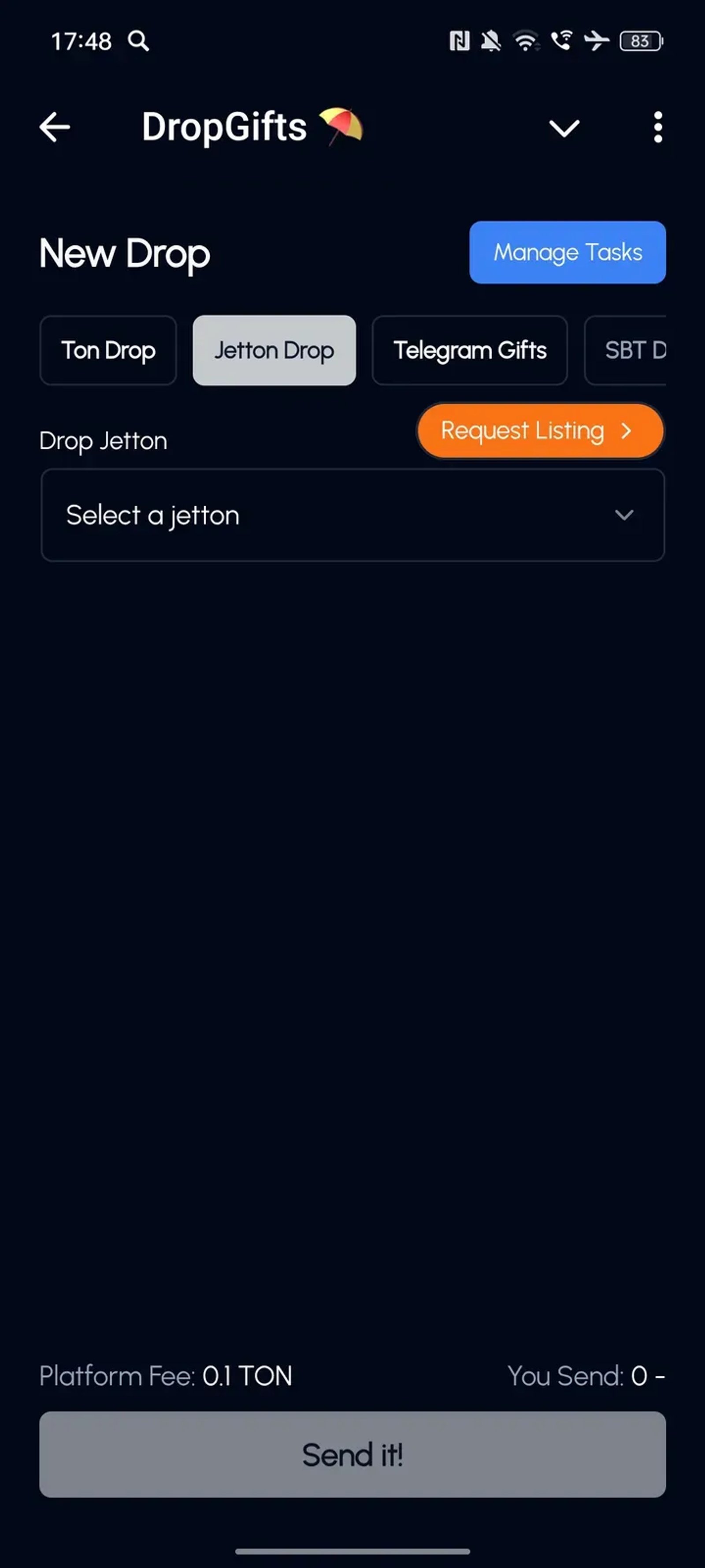 DropGifts ⛱ Telegram Screenshot 3