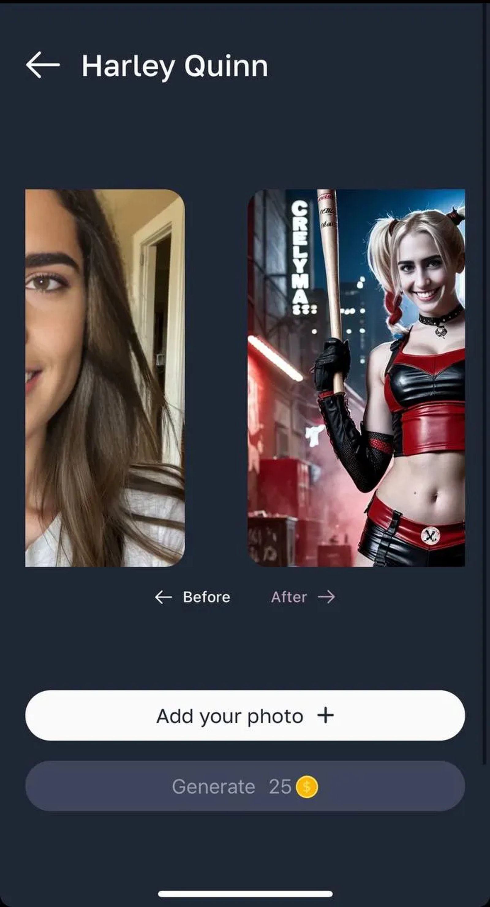 AI Photo App в Телеграм — скриншот 3