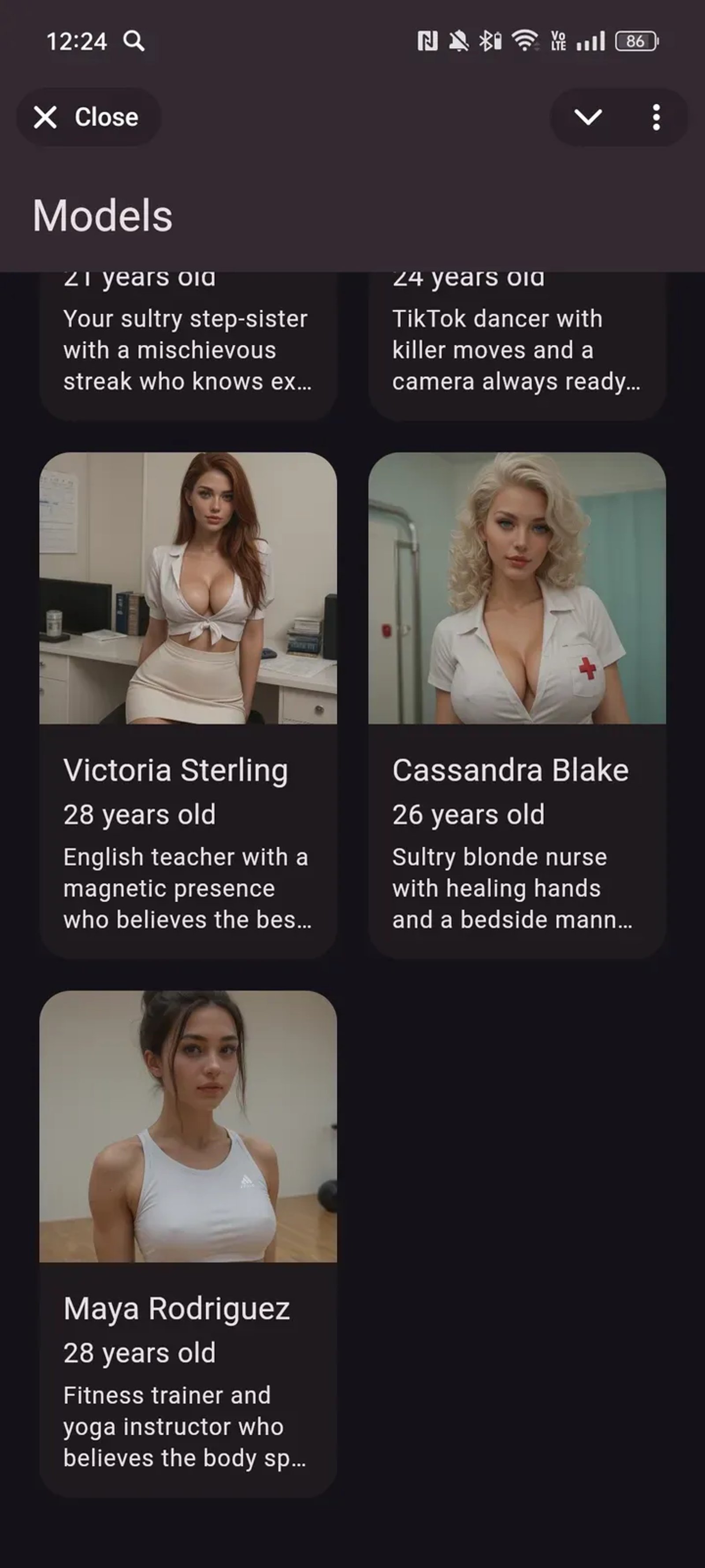 LuvAgents AI (18+) в Телеграм — скриншот 4