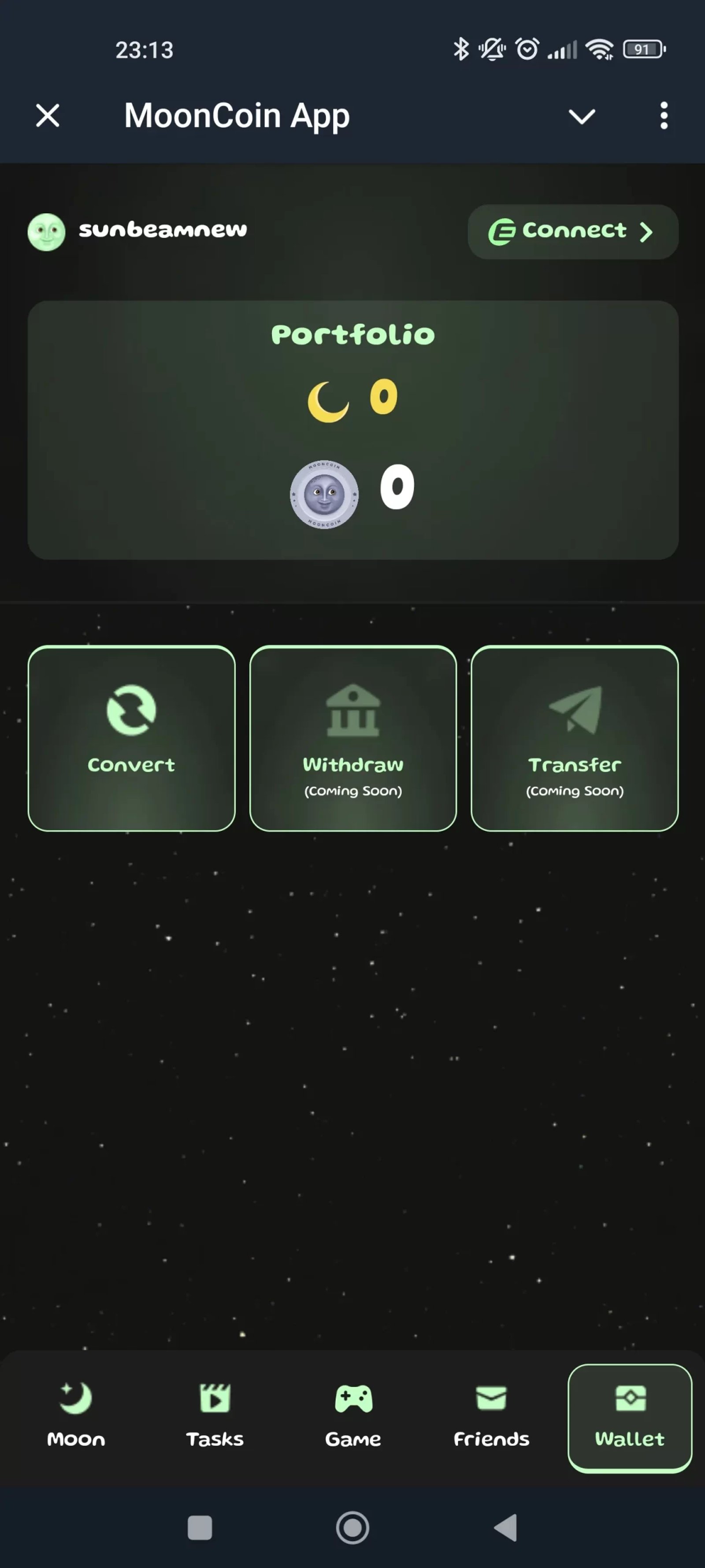 MoonCoin Портфолио