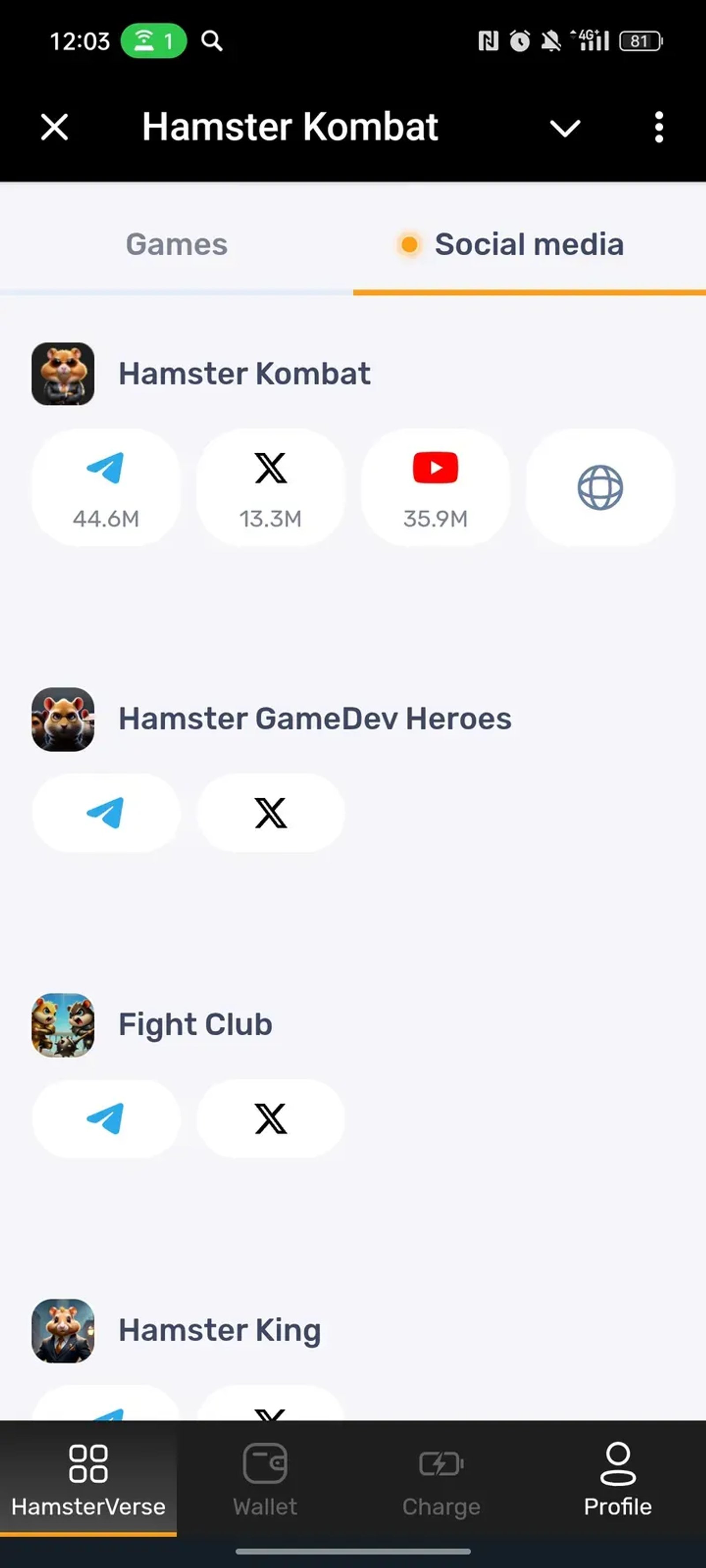 Hamster Kombat в Телеграм — скриншот 2