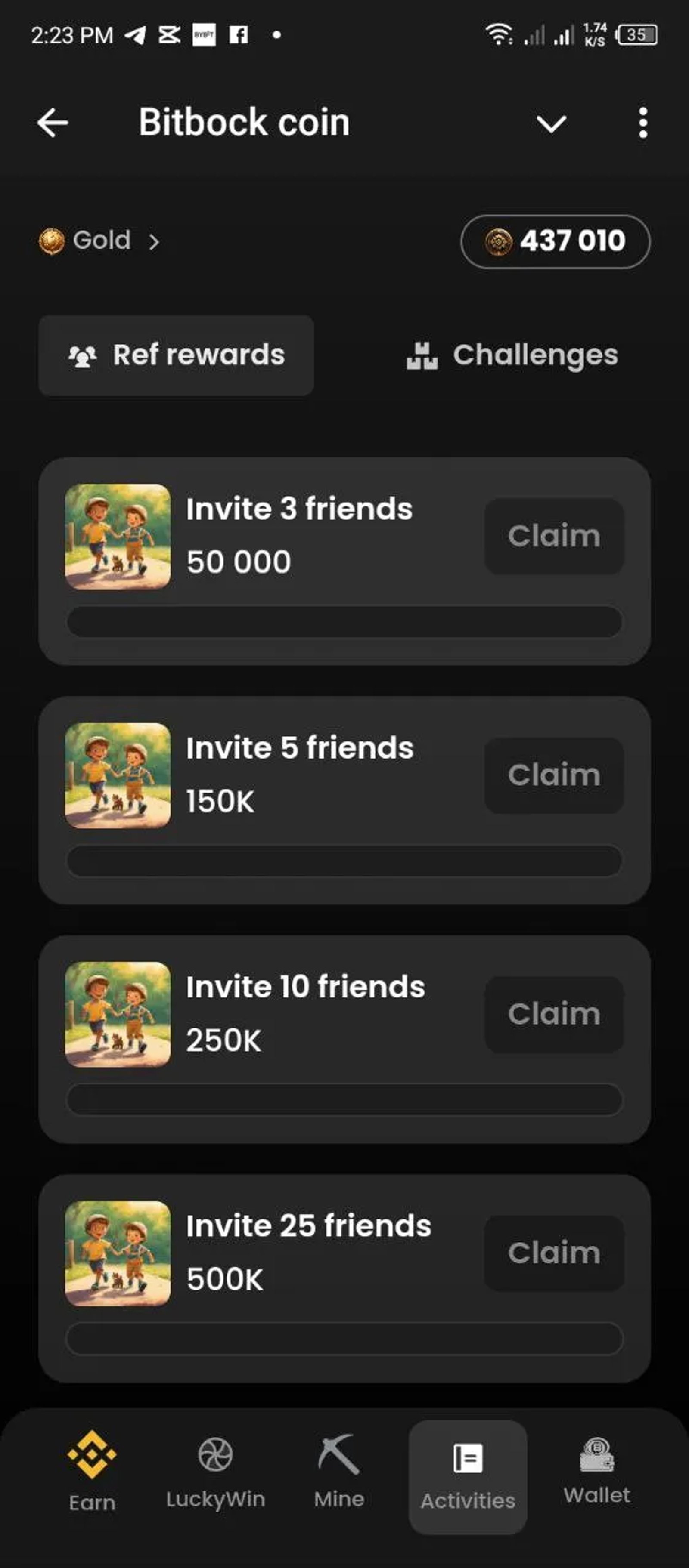 Bitbock coin в Телеграм — скриншот 8