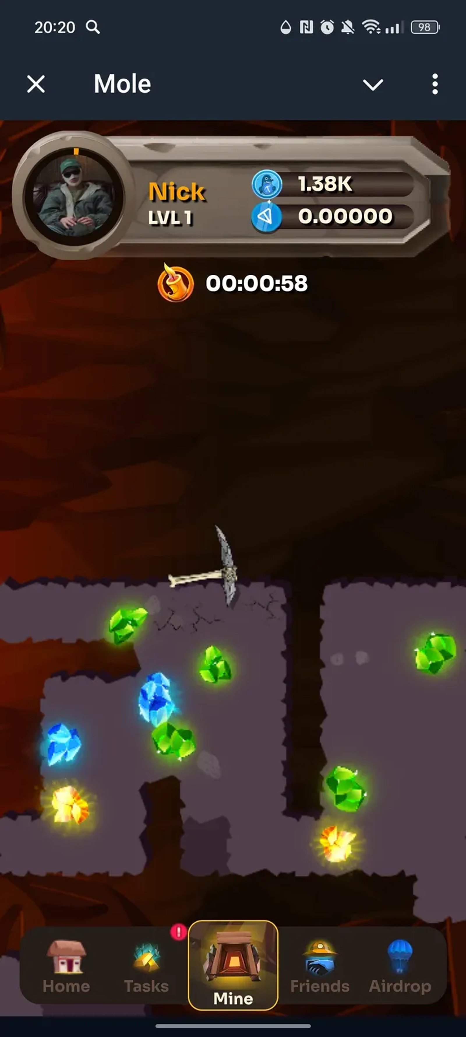 Mole в Телеграм — скриншот 5