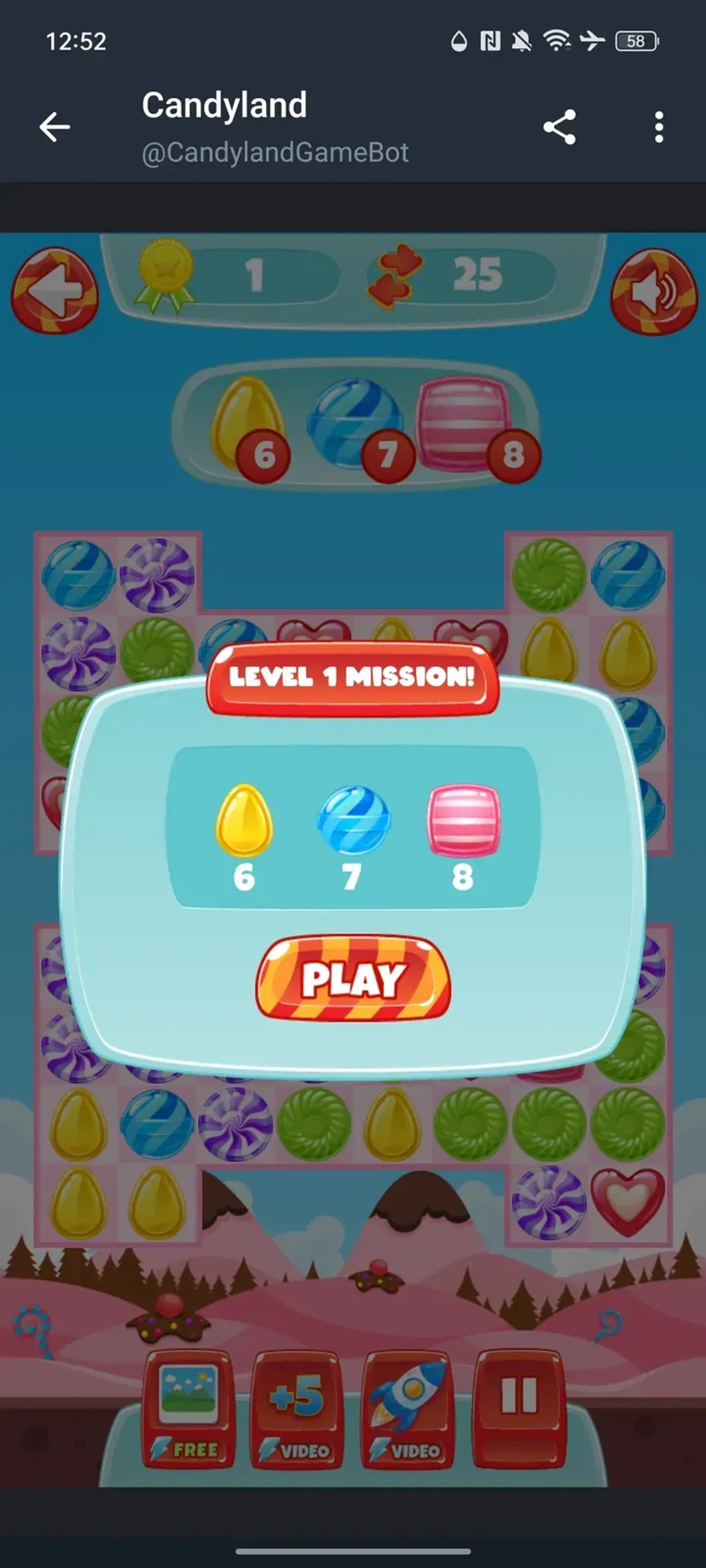 Candyland Game в Телеграм — скриншот 3