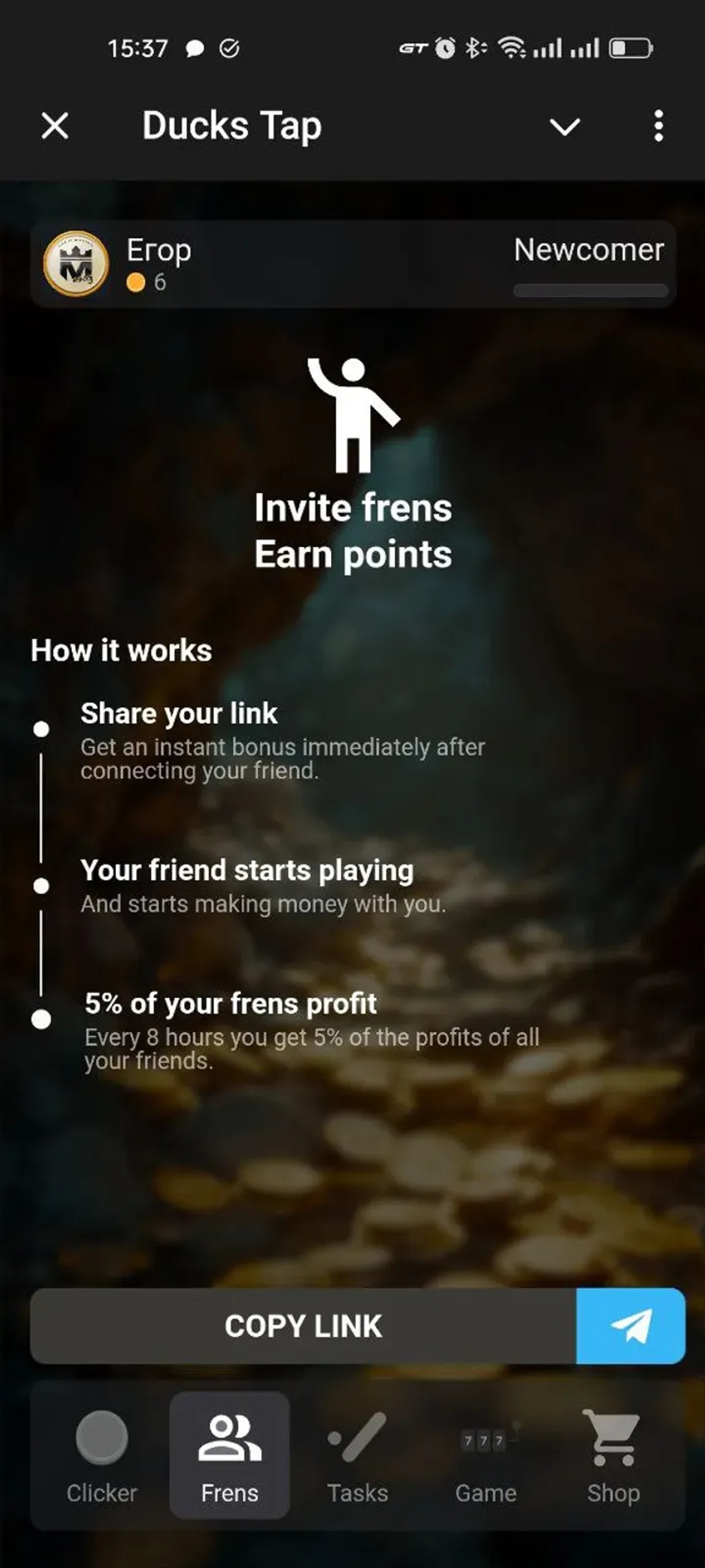 Ducks Tap Telegram Screenshot 2