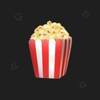 🍿 Popcorn Bro Logo Telegram