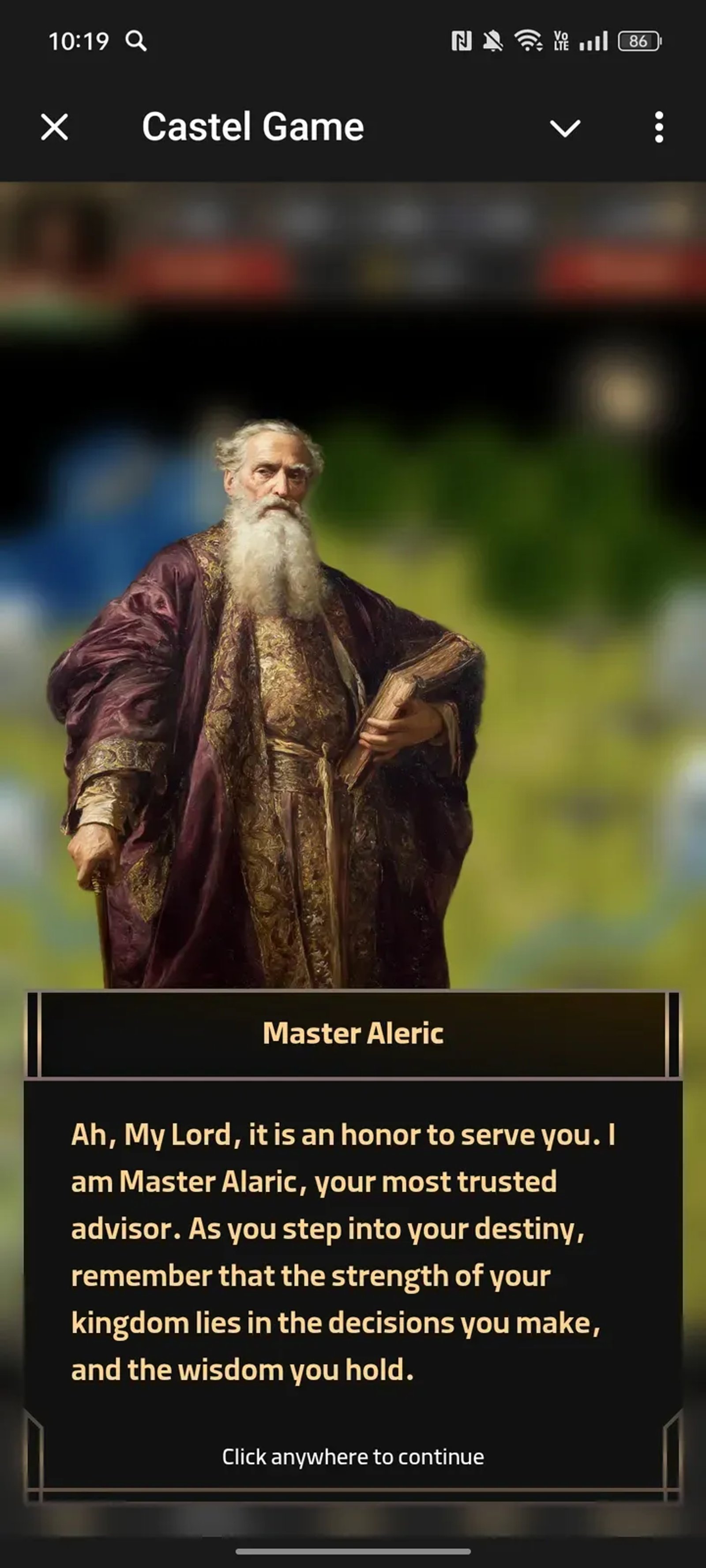 Castel Game Telegram Screenshot 1