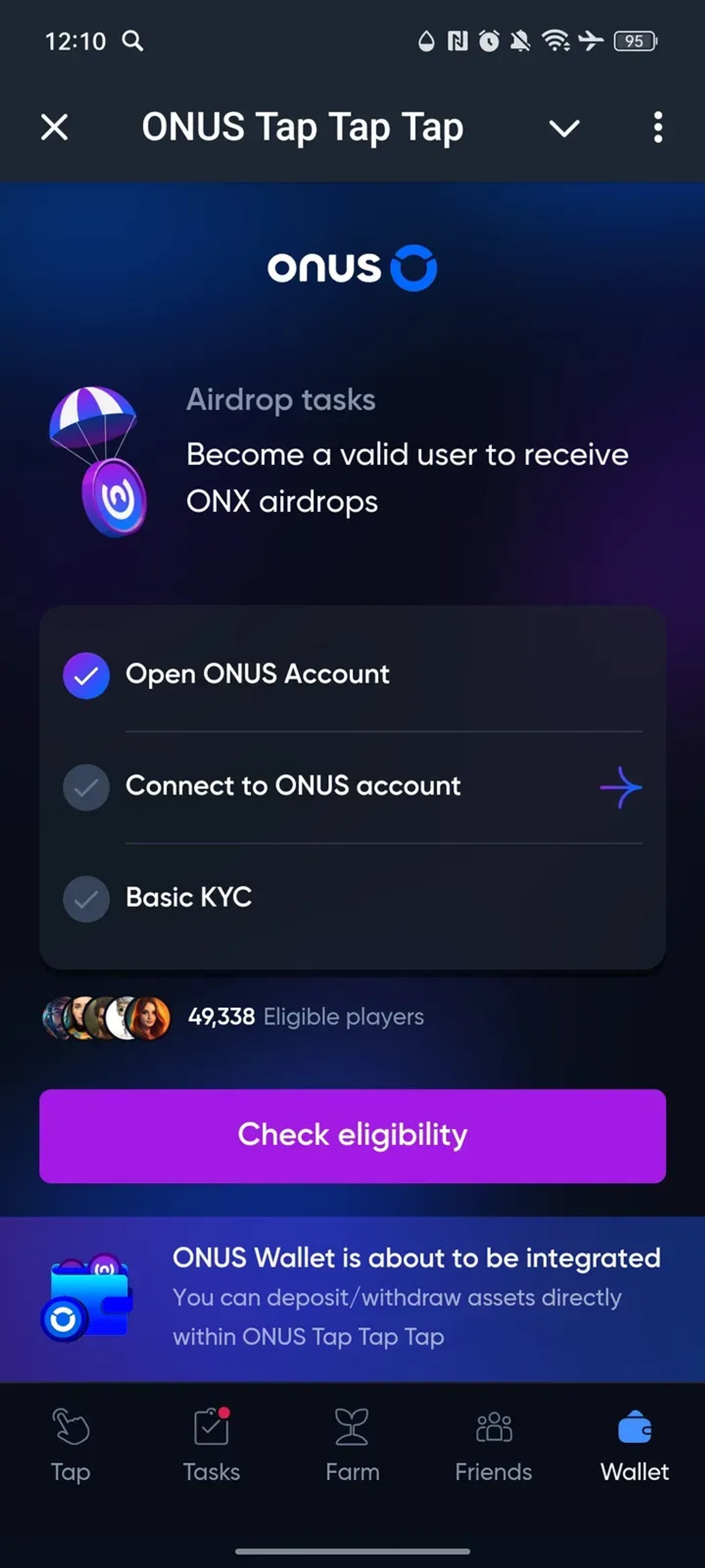 ONUS Exchange Bot в Телеграм — скриншот 5