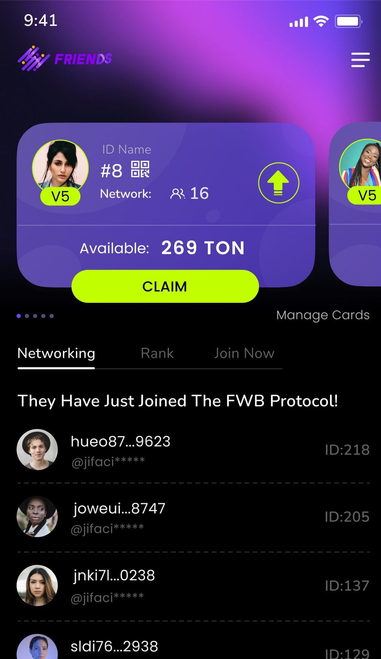 Friends Protocol в Телеграм — скриншот 1