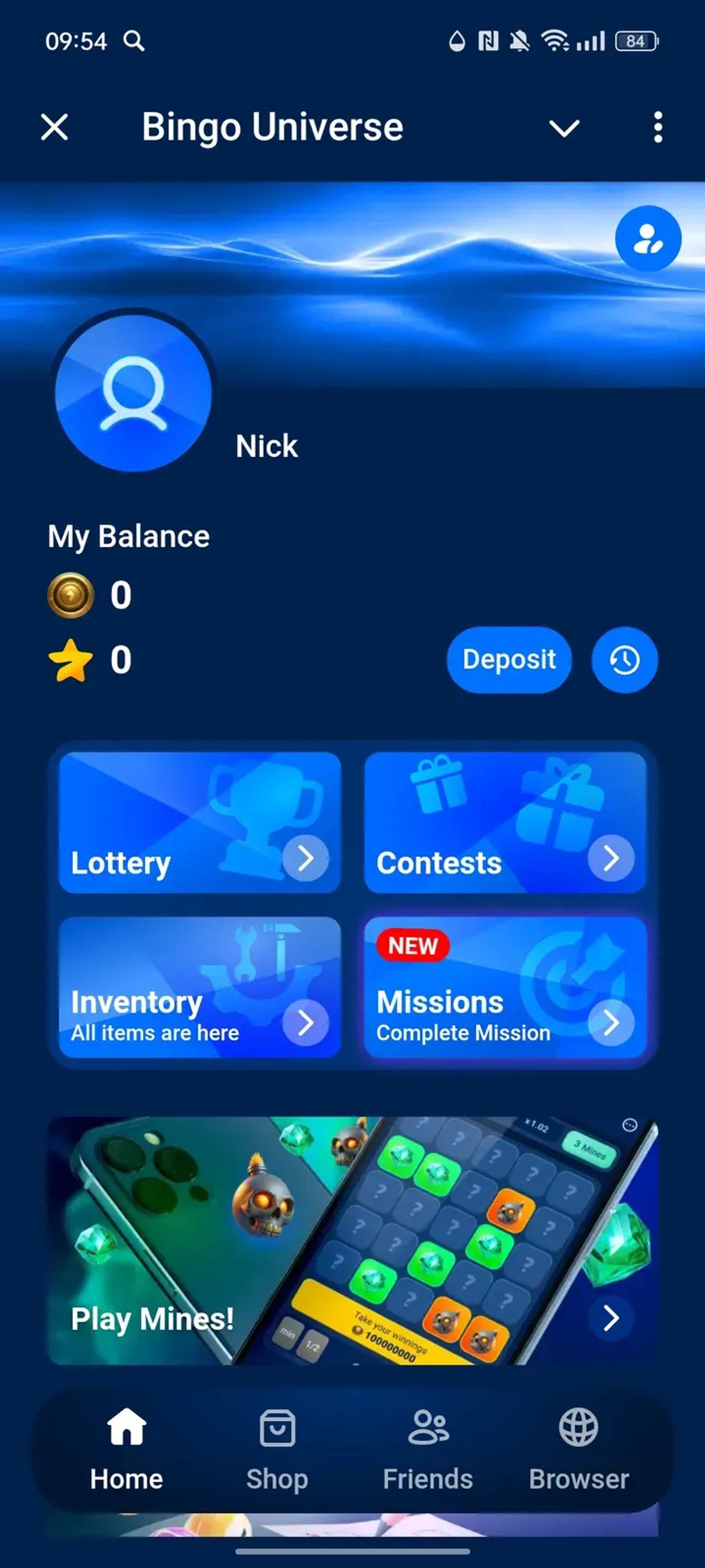 Bingo Universe Telegram Screenshot 1