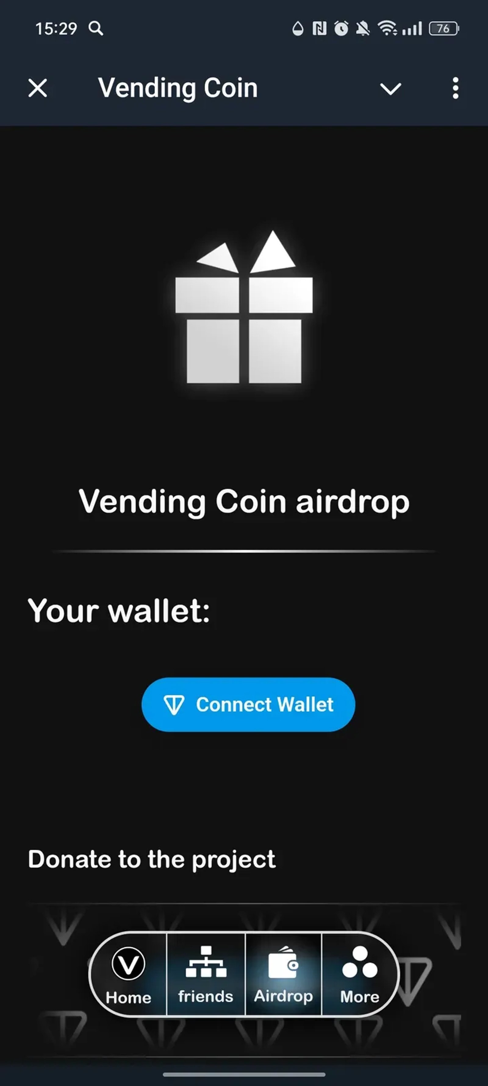 Vending Coin в Телеграм — скриншот 3