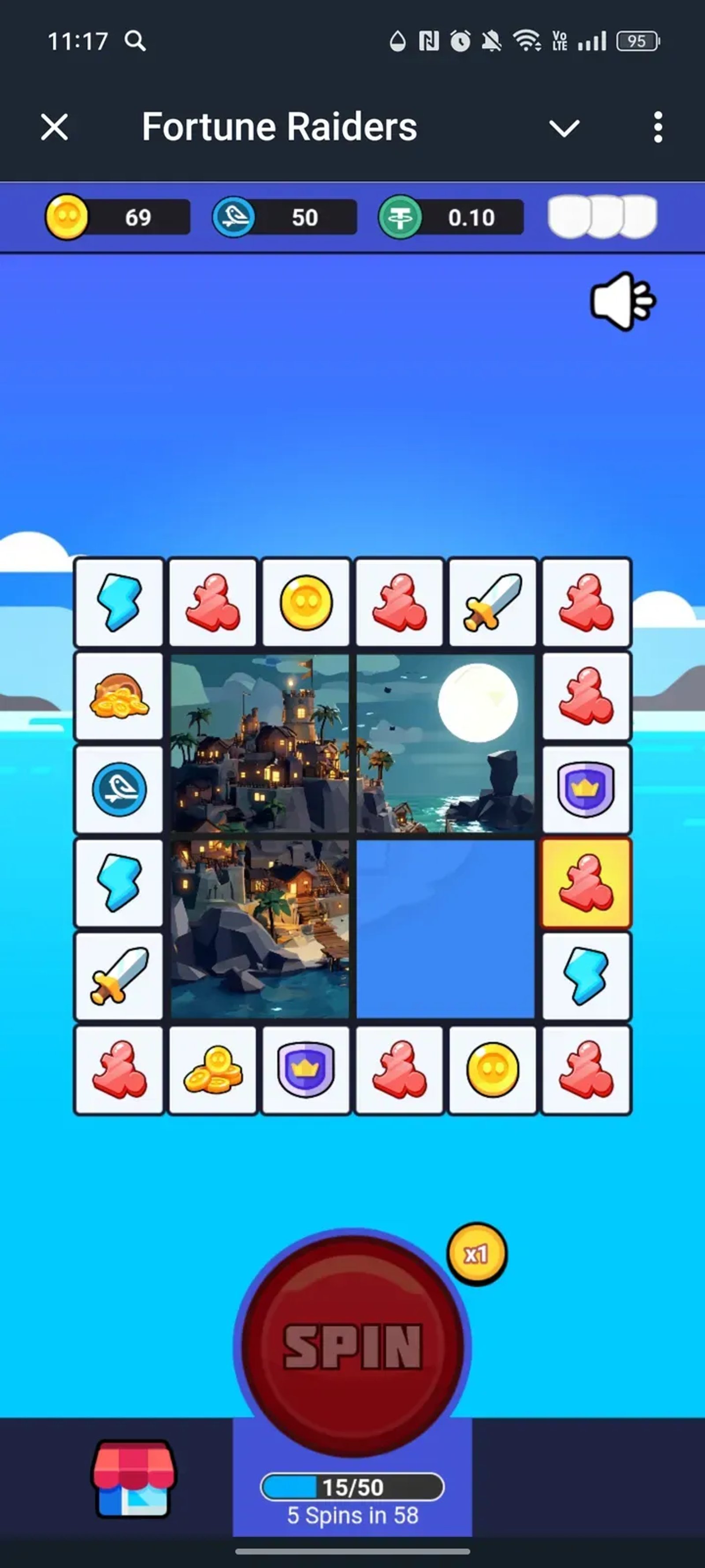 Fortune Raiders в Телеграм — скриншот 2