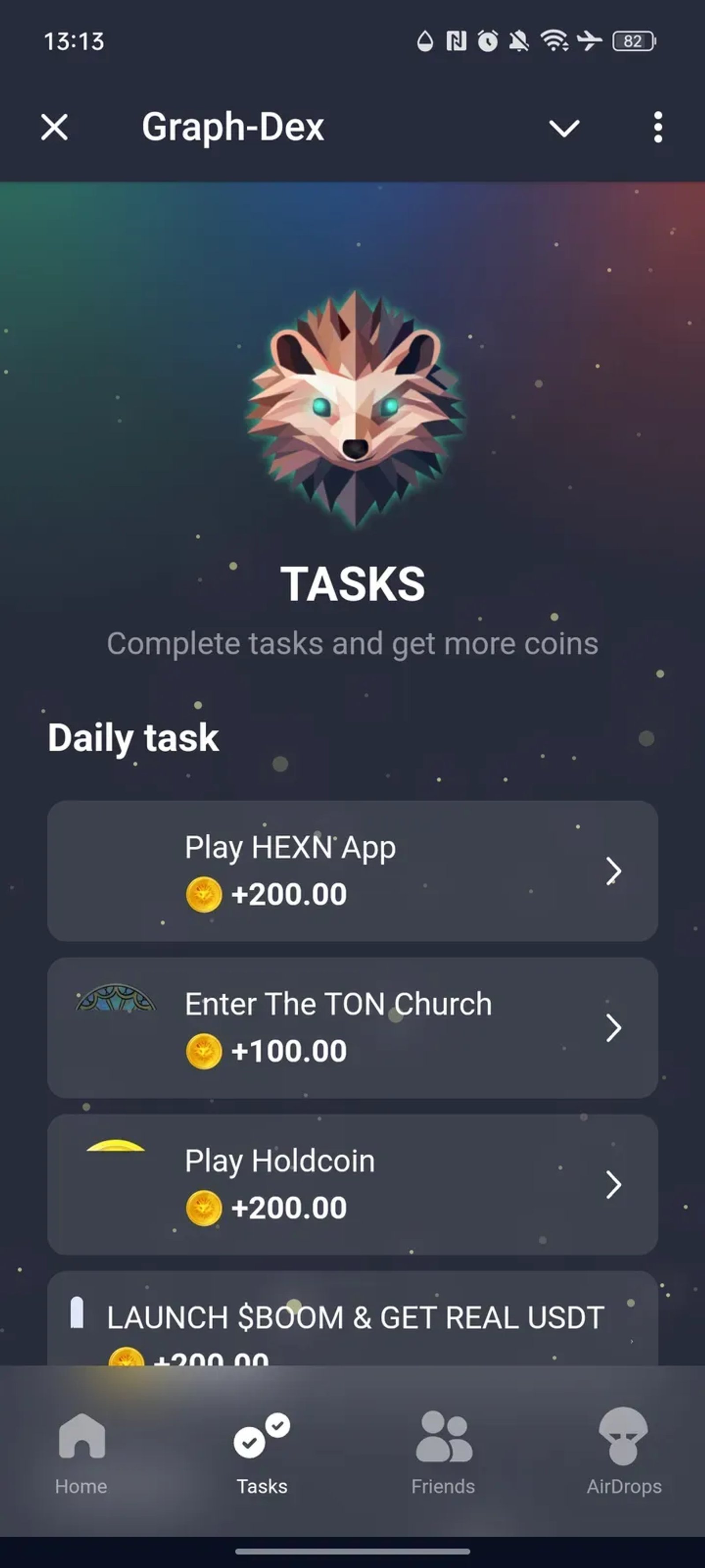 Graph-Dex в Телеграм — скриншот 2