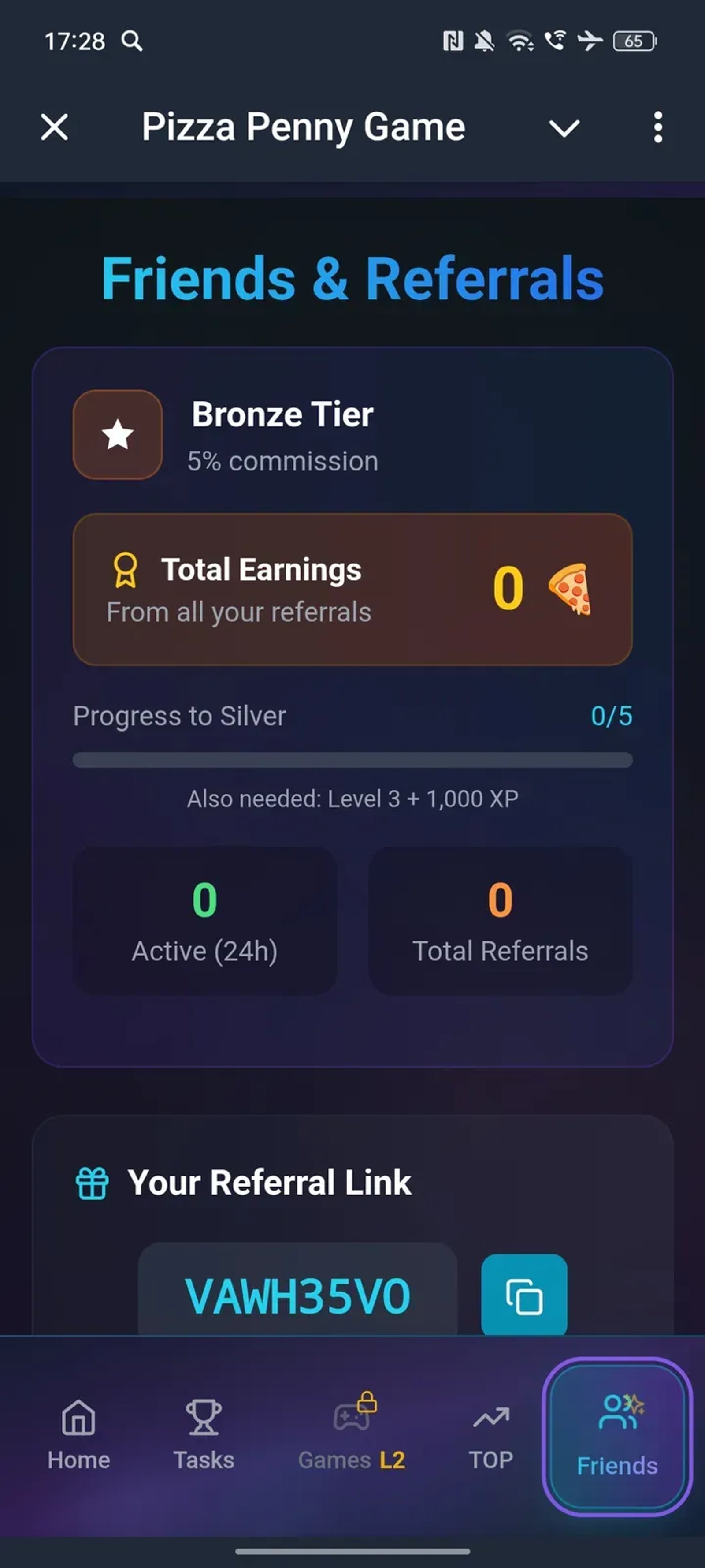 Pizza Penny Game в Телеграм — скриншот 4