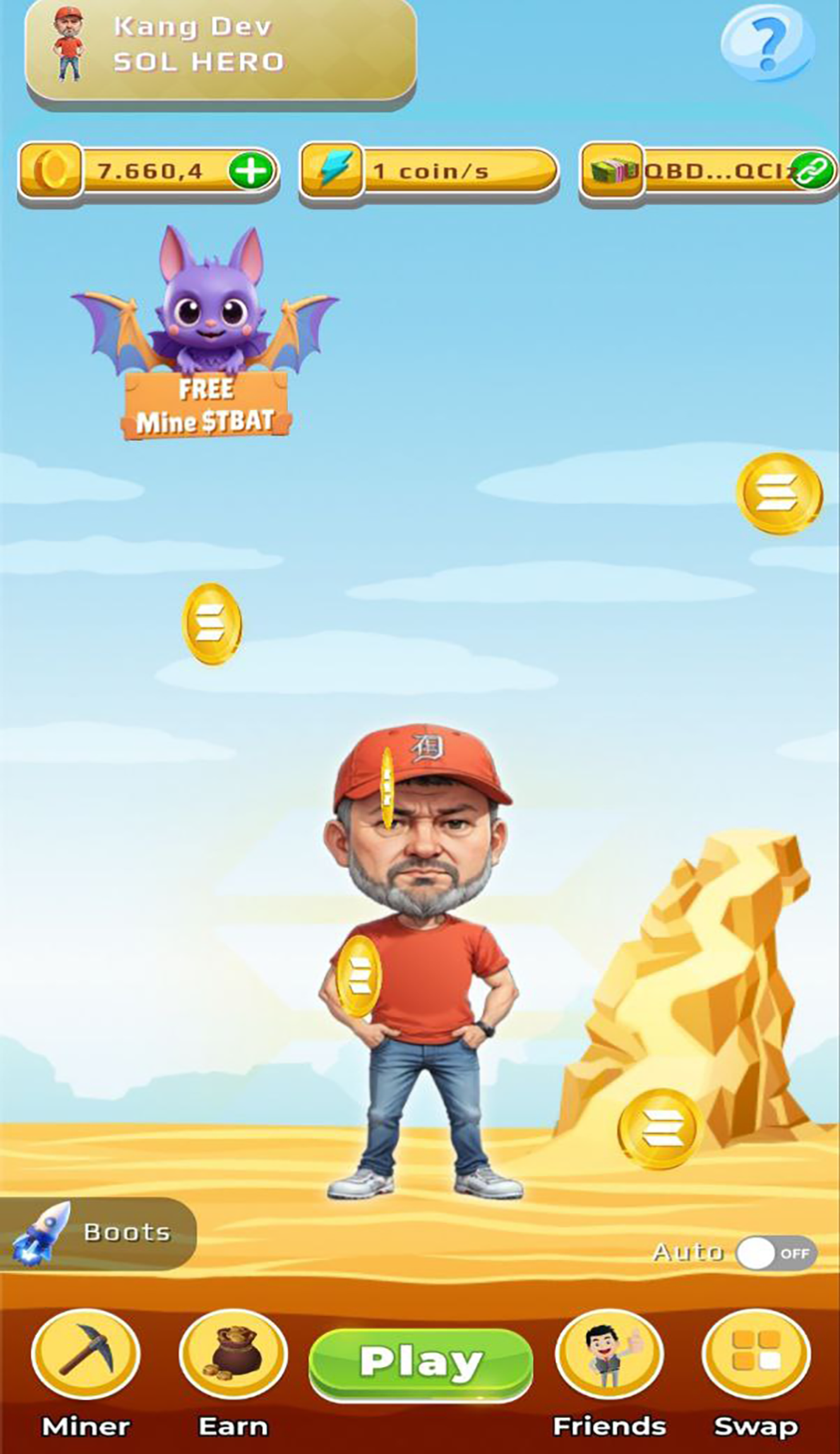 TAP TON GAME в Телеграм — скриншот 2