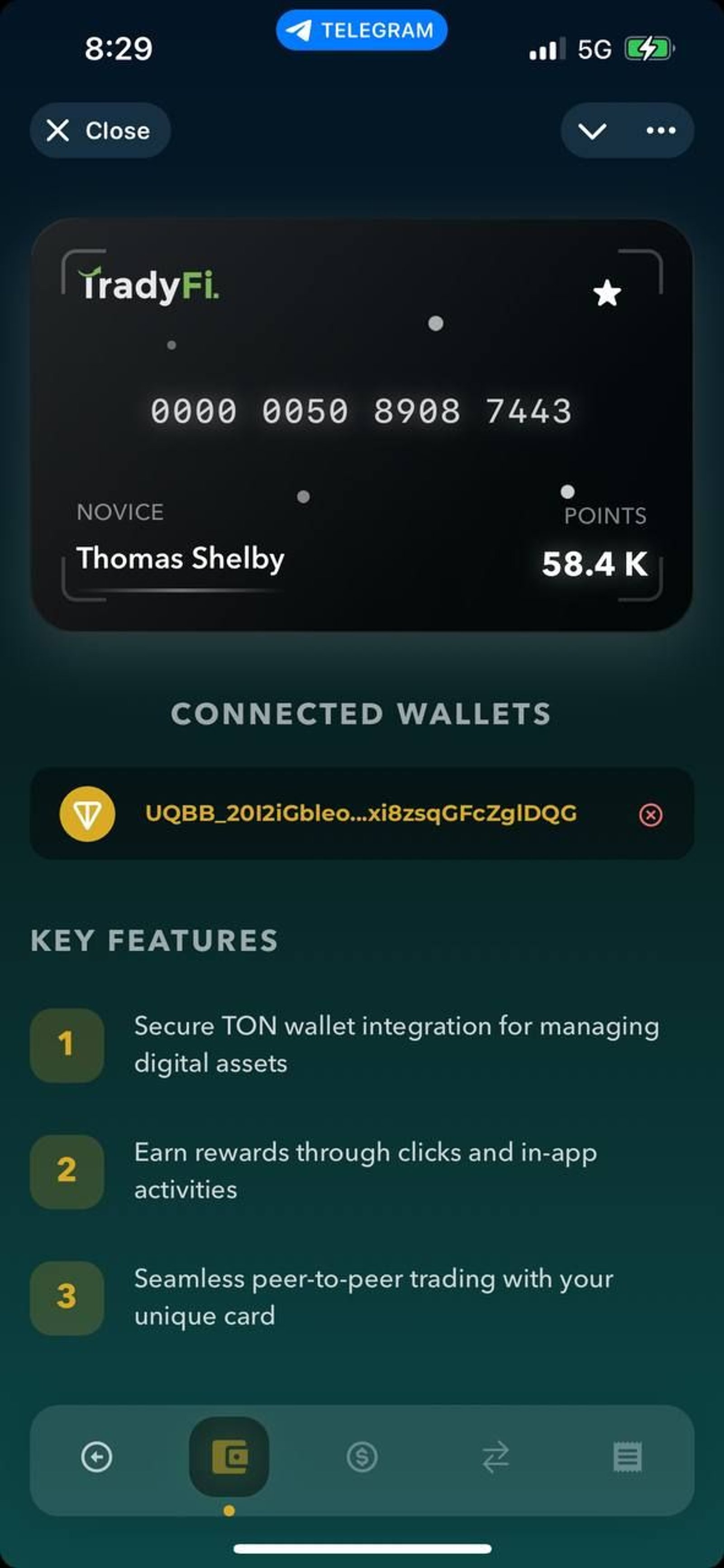 $TDF_Token в Телеграм — скриншот 2