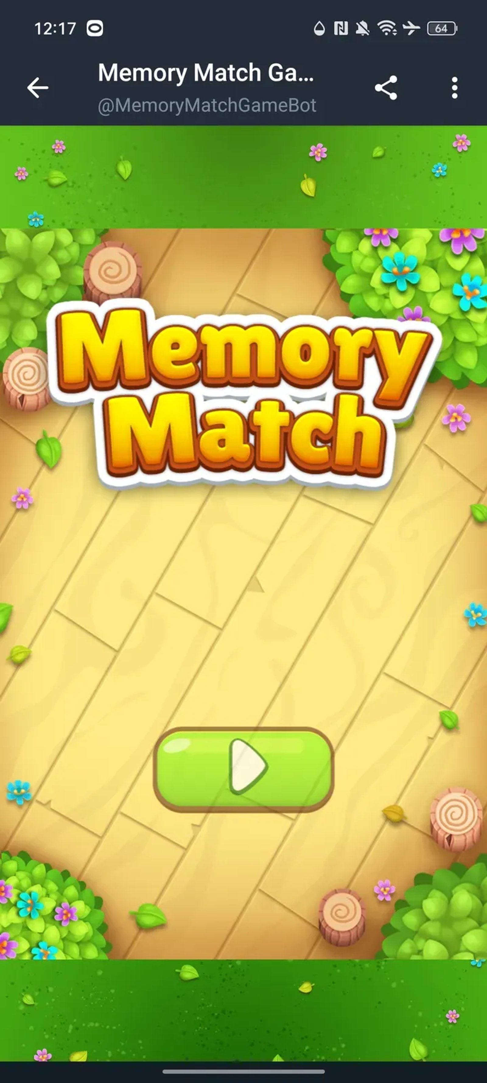 Memory Match Game в Телеграм — скриншот 1