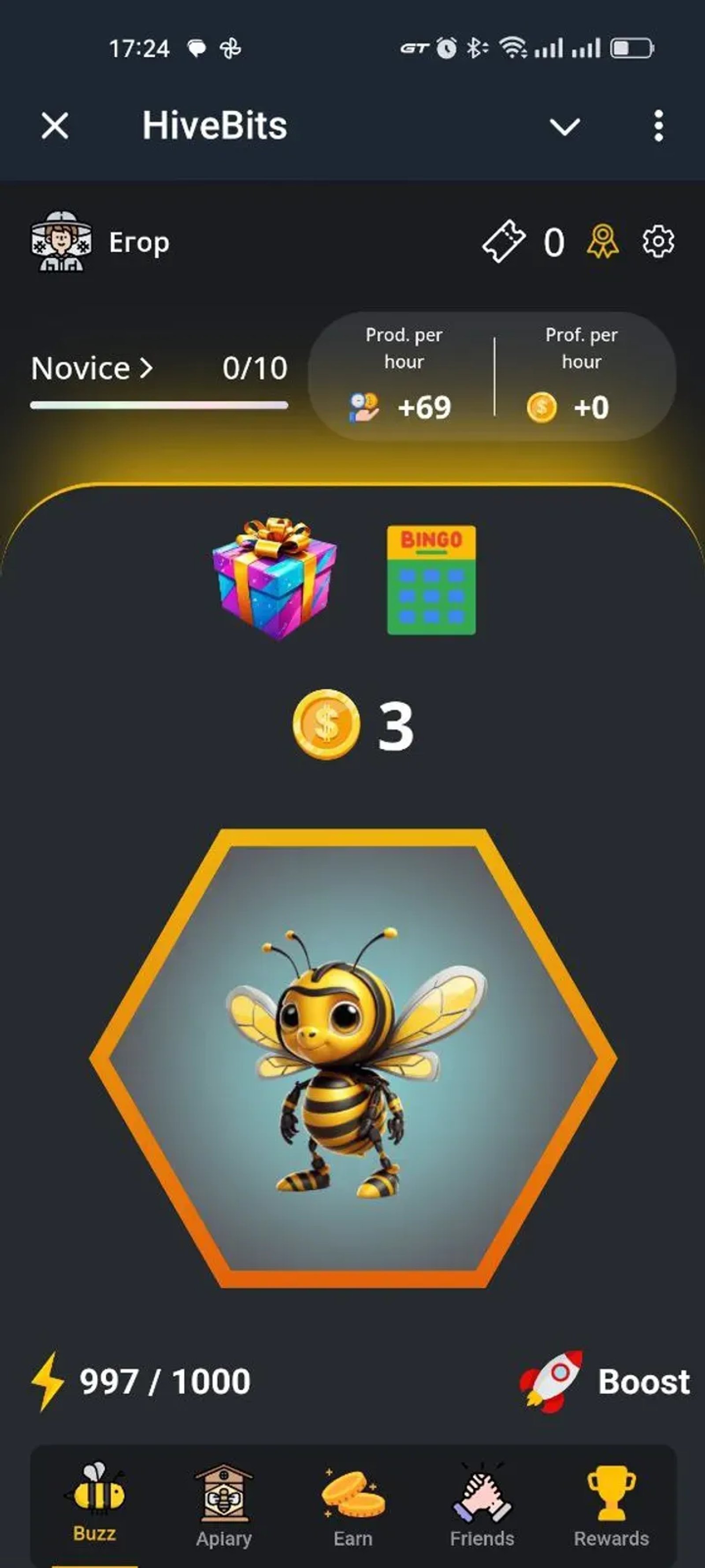 HiveBits в Телеграм — скриншот 3