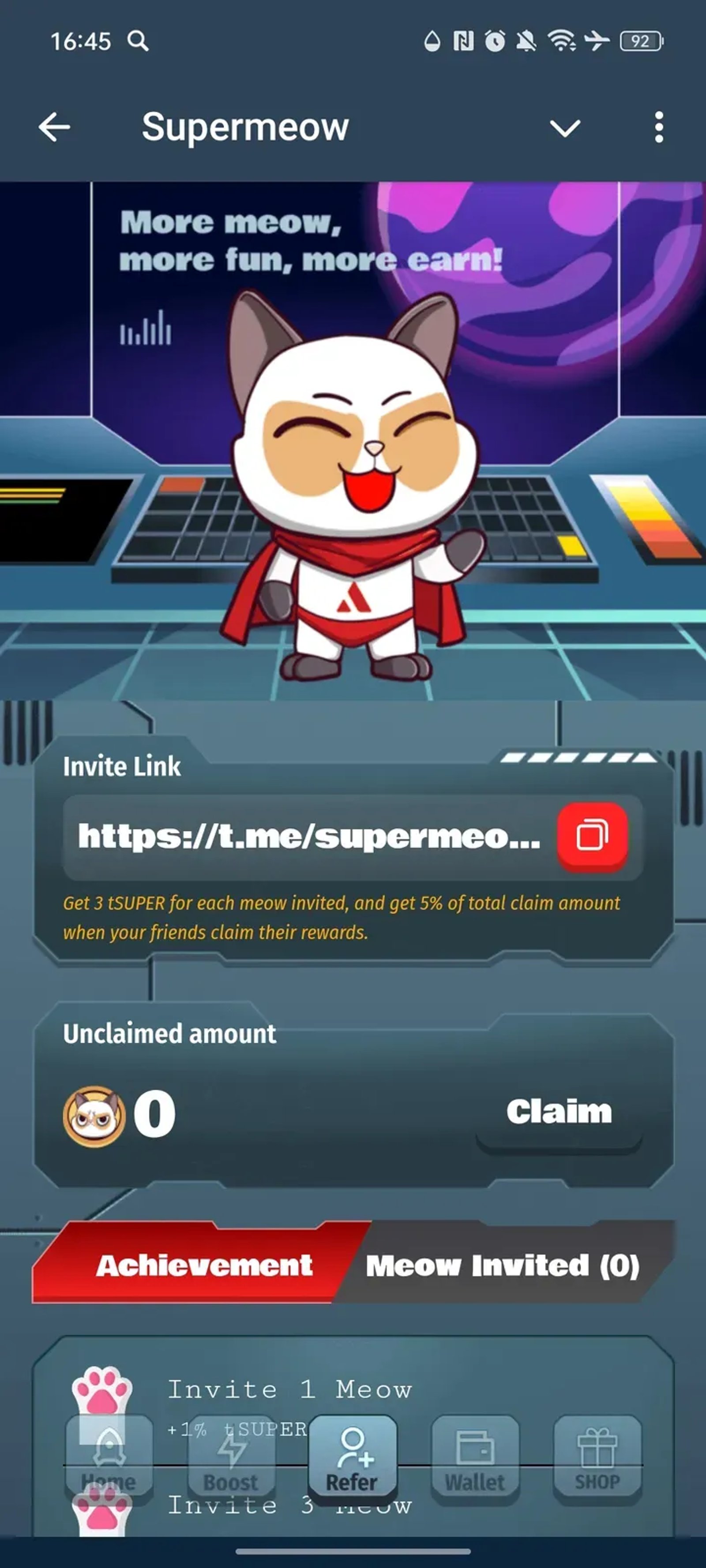 Supermeow в Телеграм — скриншот 3