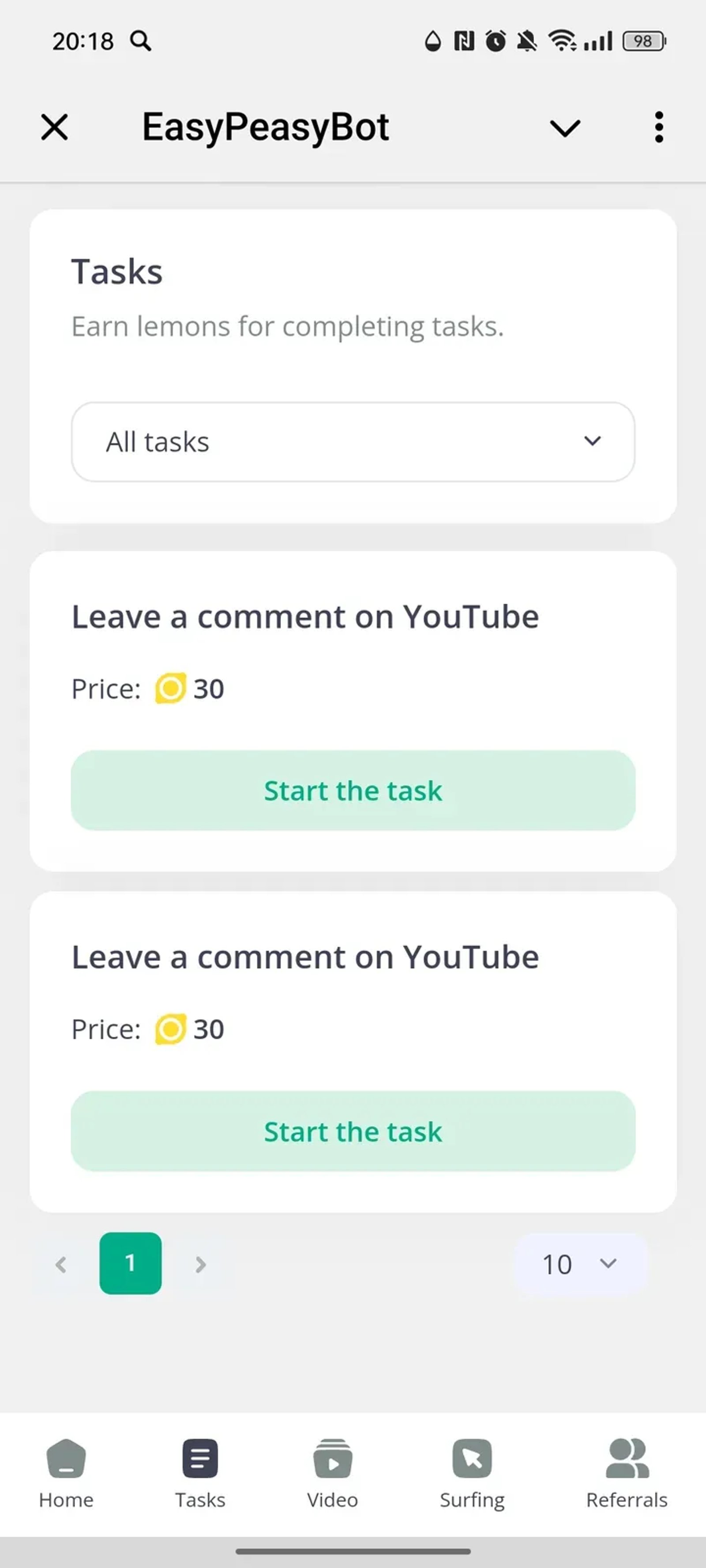 EasyPeasyBot Telegram Screenshot 2