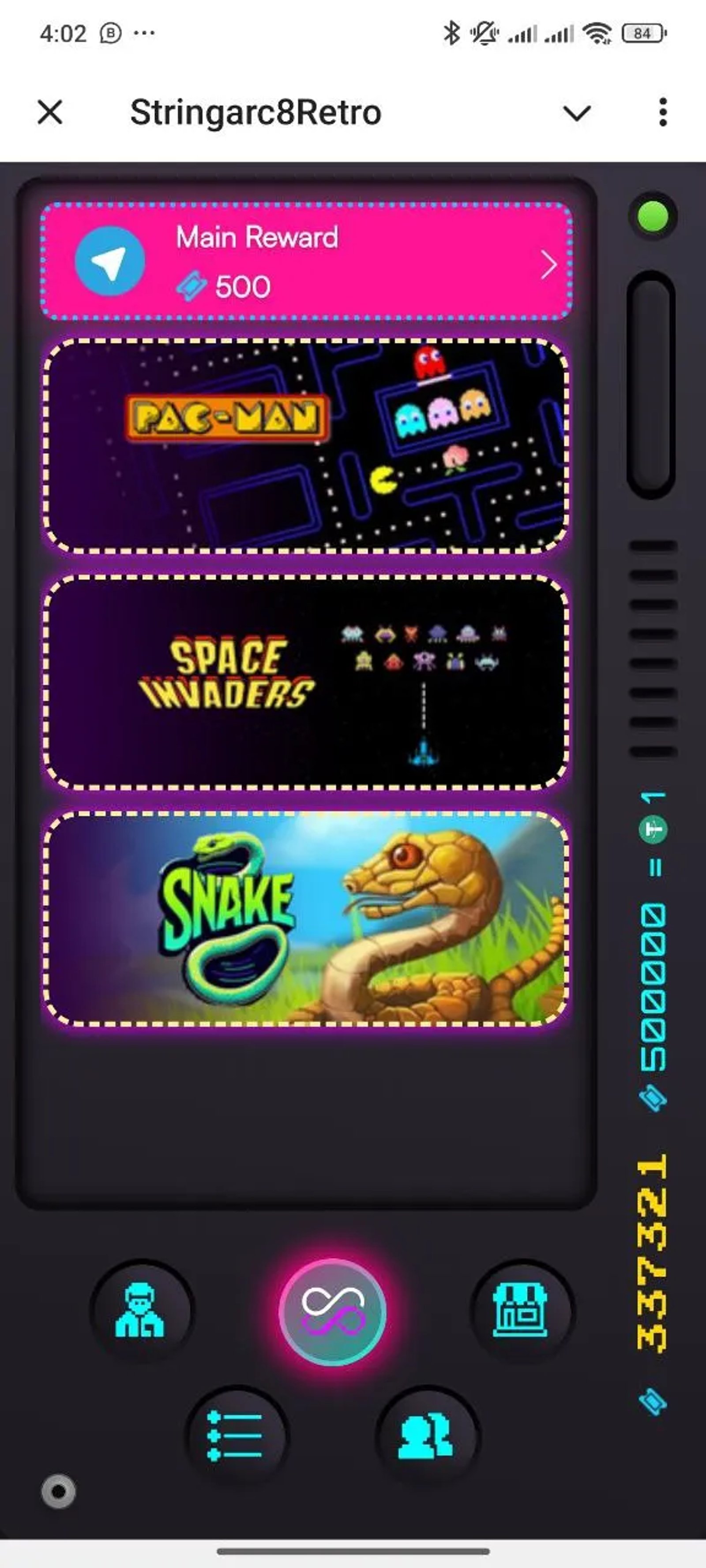 Stringarc8Retro в Телеграм — скриншот 2