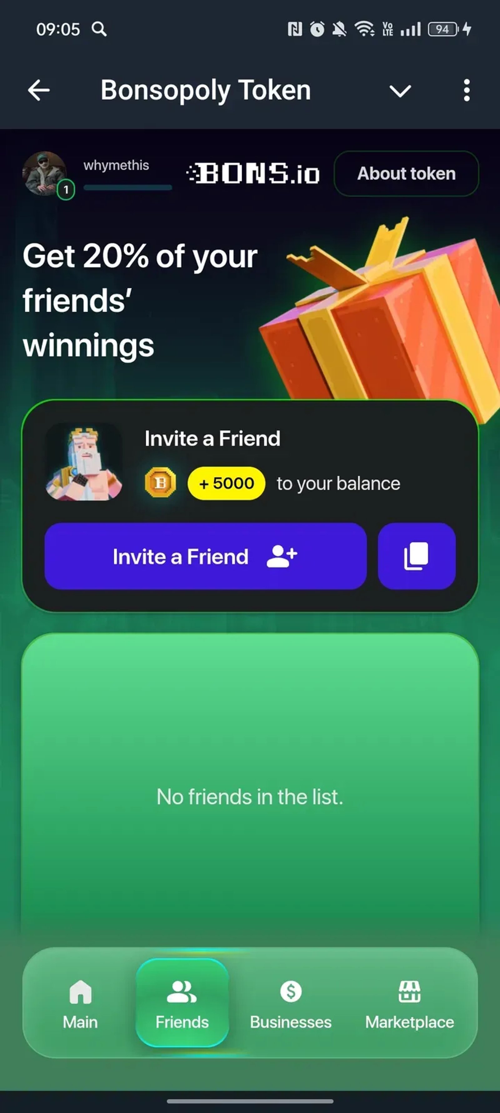 Bonsopoly Token в Телеграм — скриншот 2