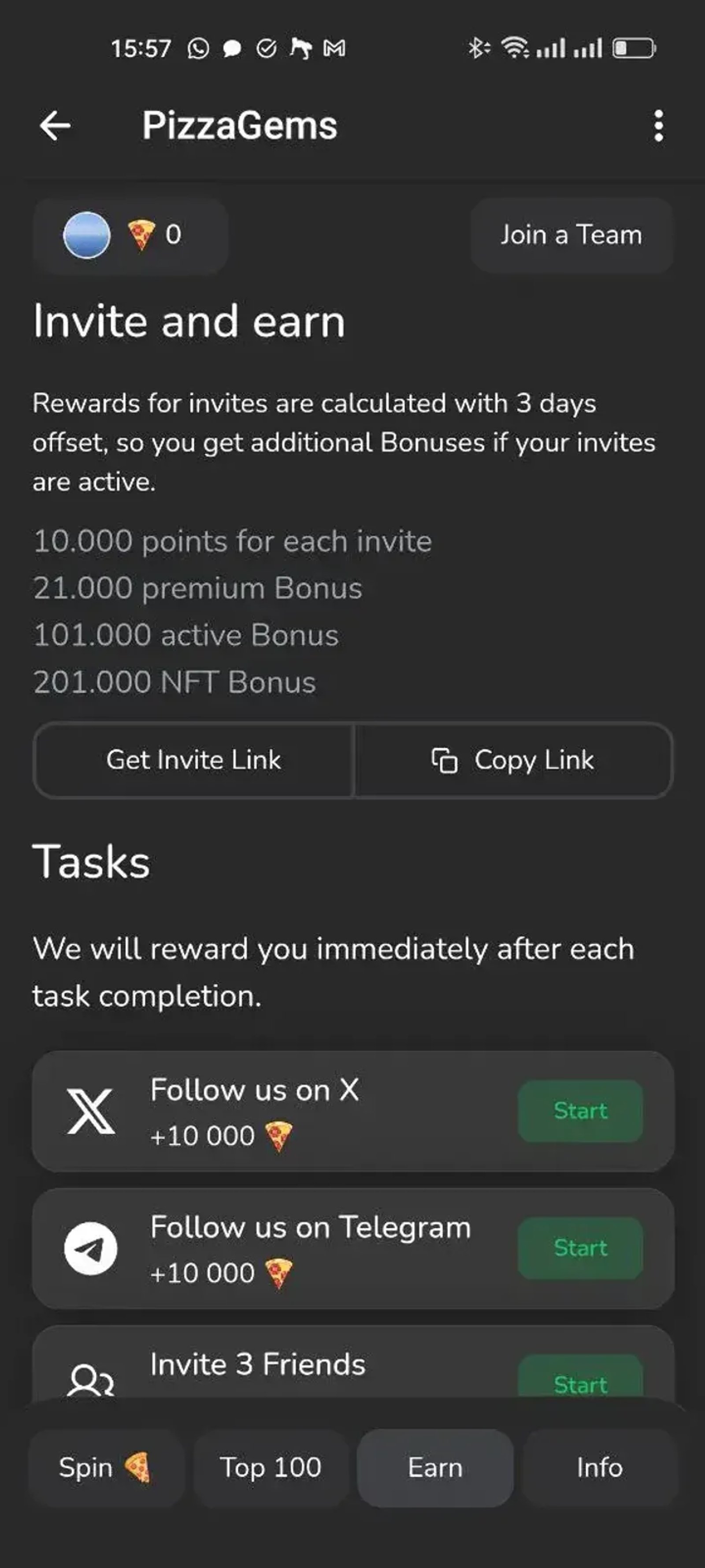 PizzaGems в Телеграм — скриншот 5