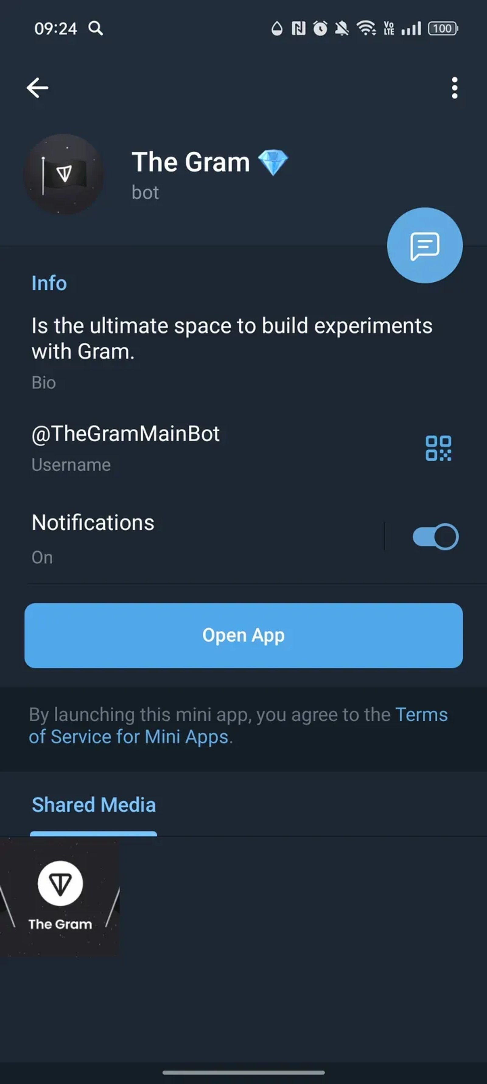 The Gram π Π² Π’Π΅Π»Π΅Π³ΡΠ°ΠΌ β ΡΠΊΡΠΈΠ½ΡΠΎΡ 1