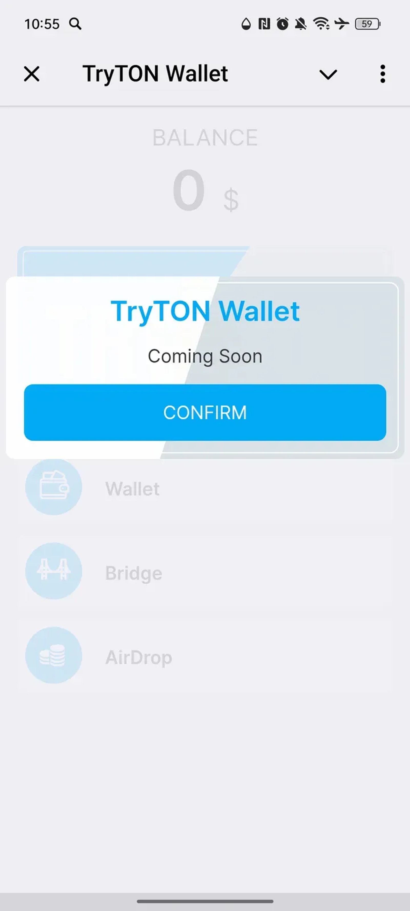 TryTON Wallet в Телеграм — скриншот 3