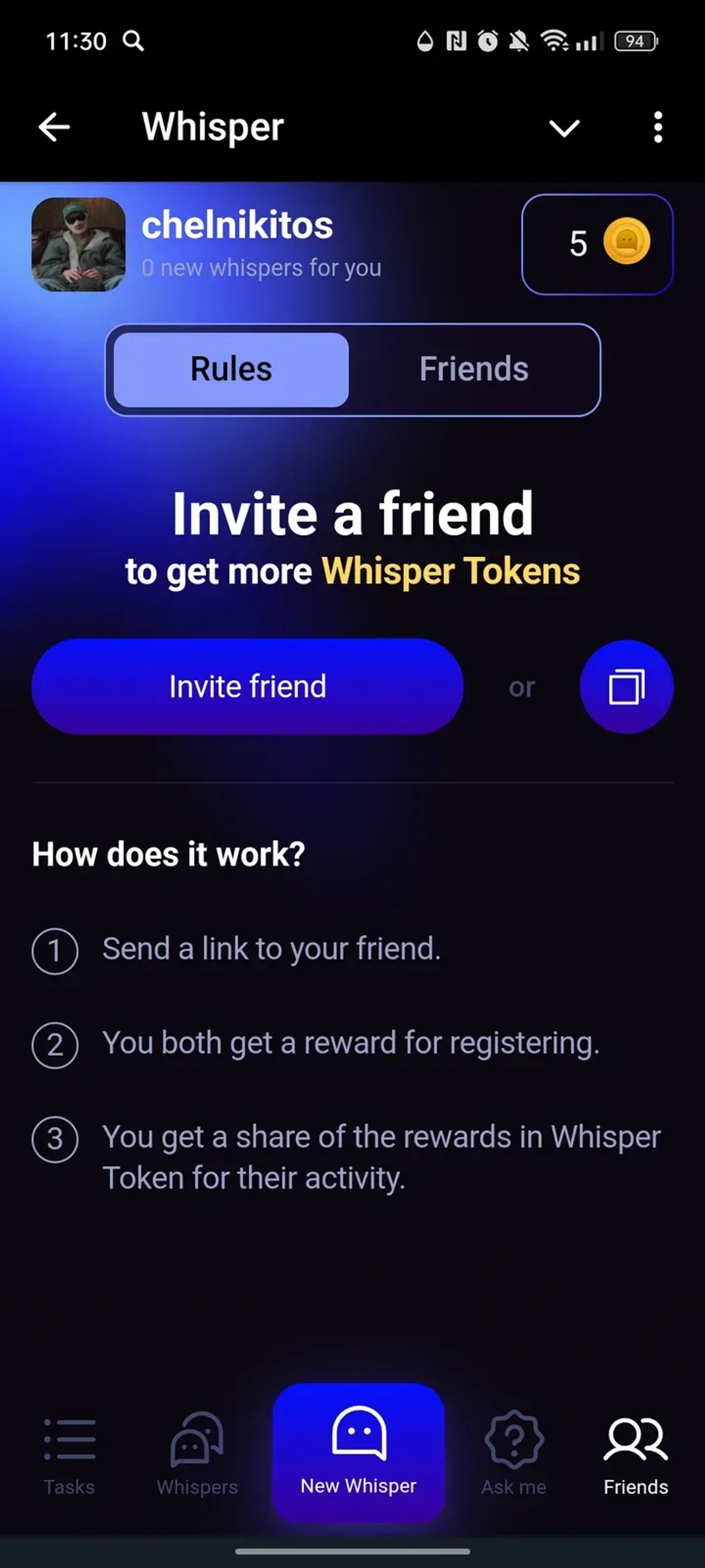 Whisper в Телеграм — скриншот 4