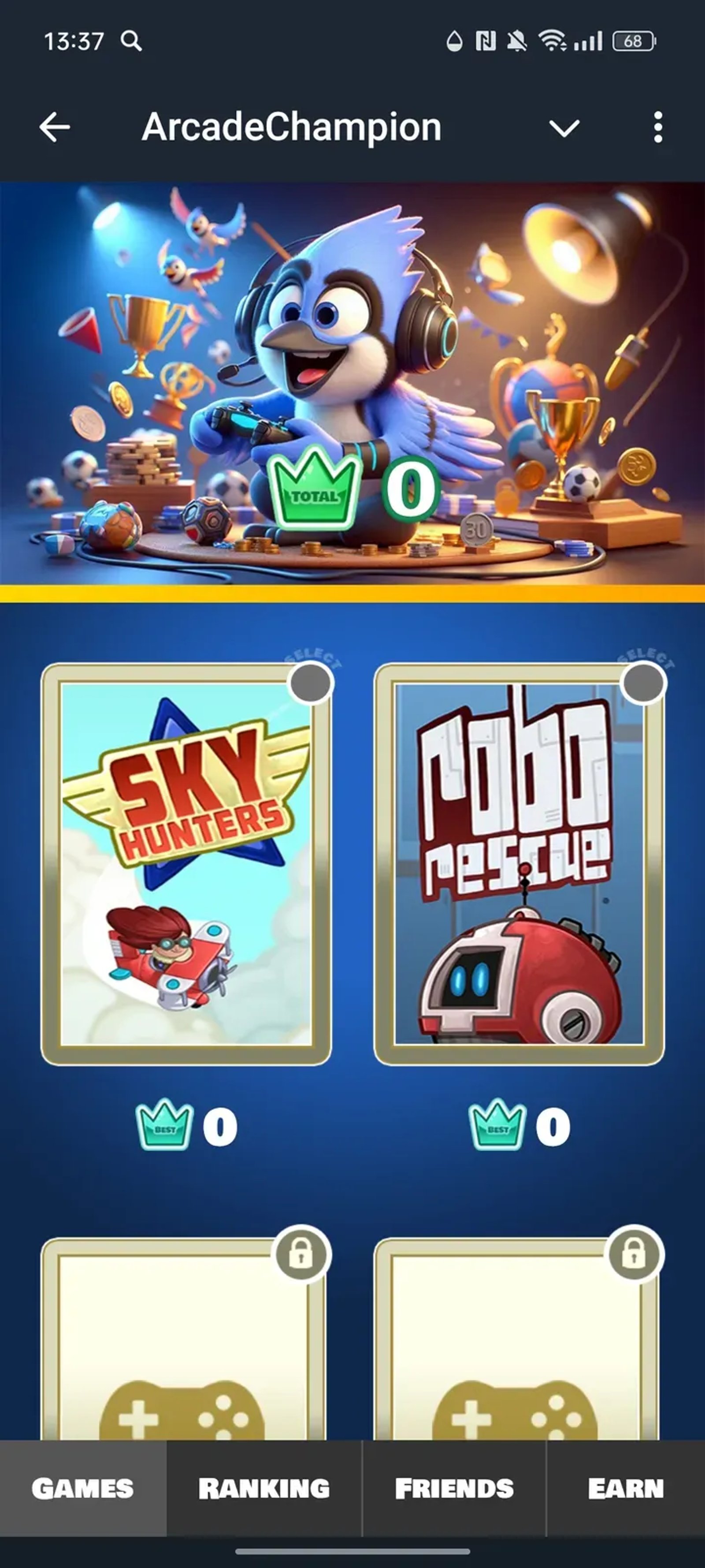 ArcadeChampion в Телеграм — скриншот 2