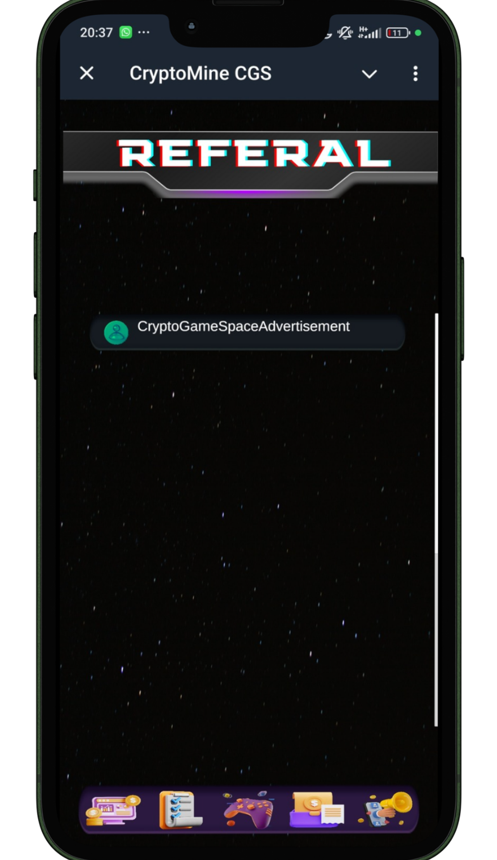 CryptoMine CGS в Телеграм — скриншот 6