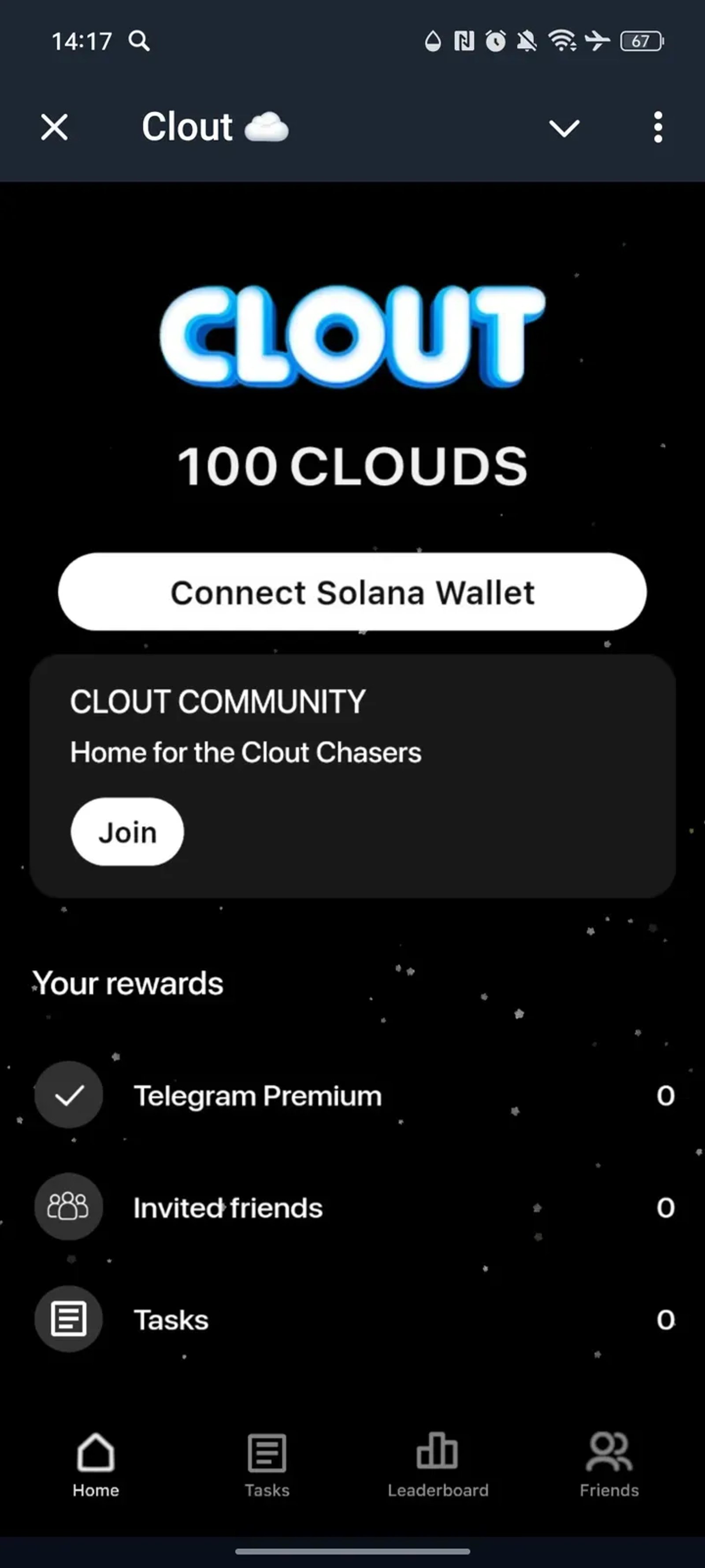Clout ☁️ в Телеграм — скриншот 1