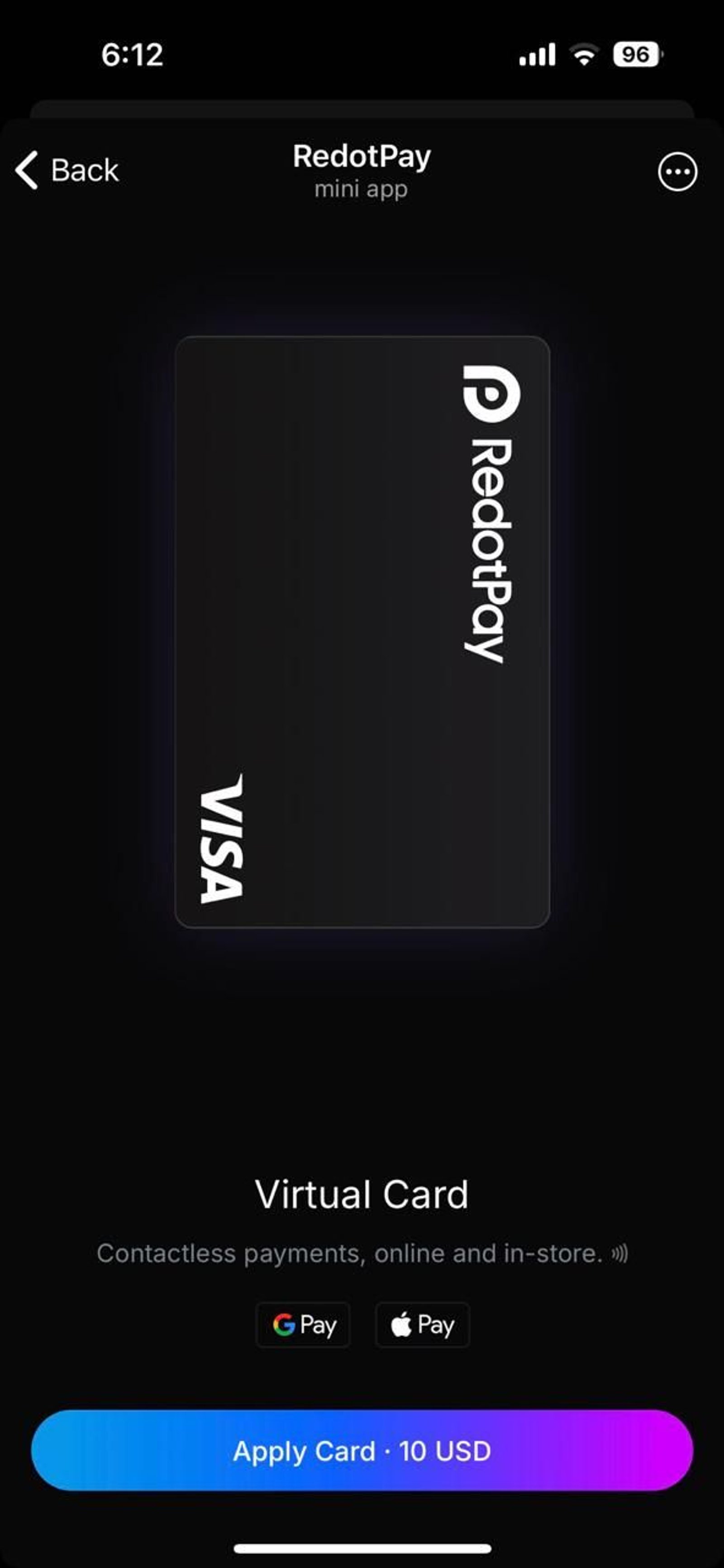 RedotPay ✔ Telegram Screenshot 1