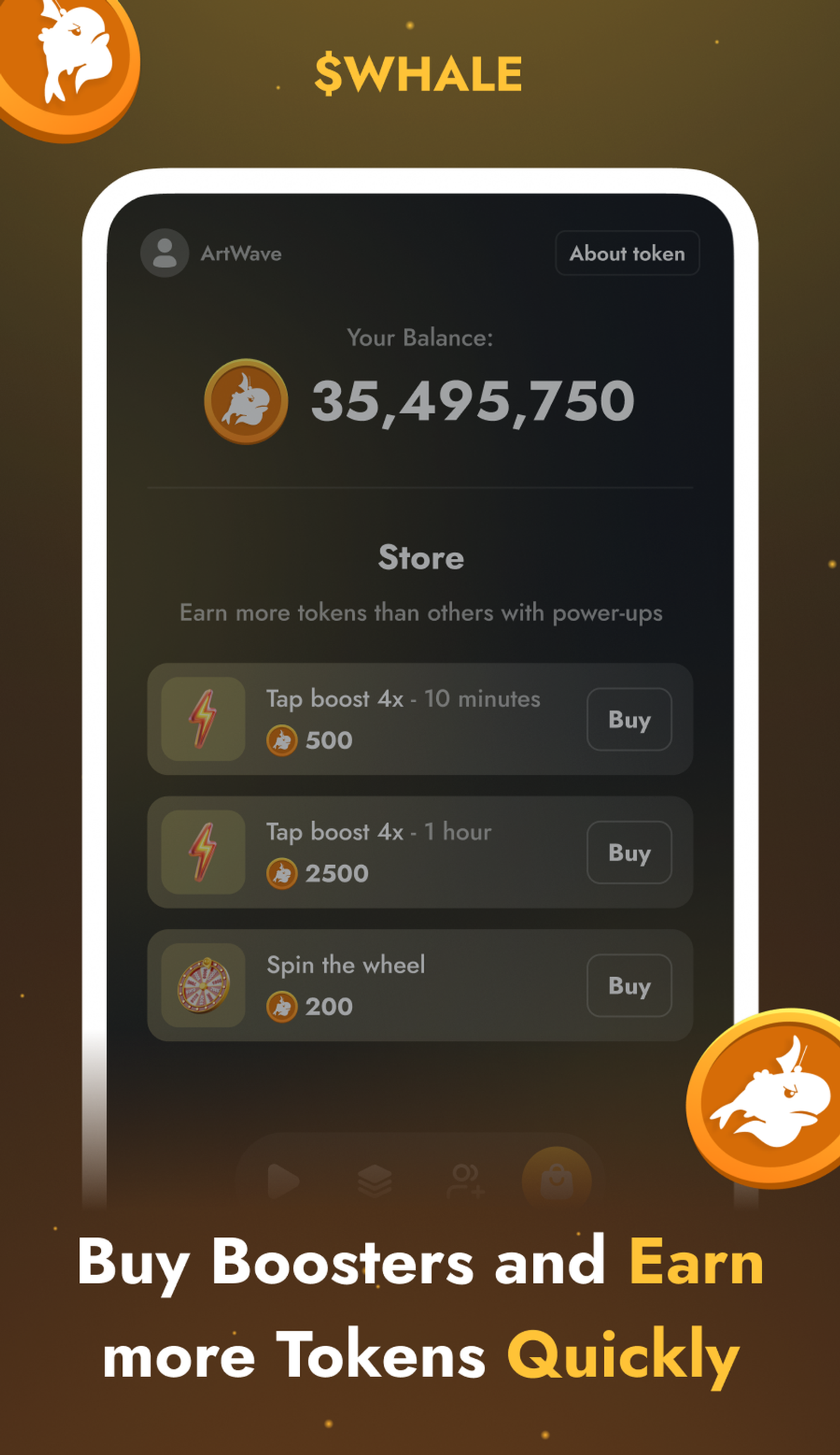 @WheelOfWhalesBot в Телеграм — скриншот 2