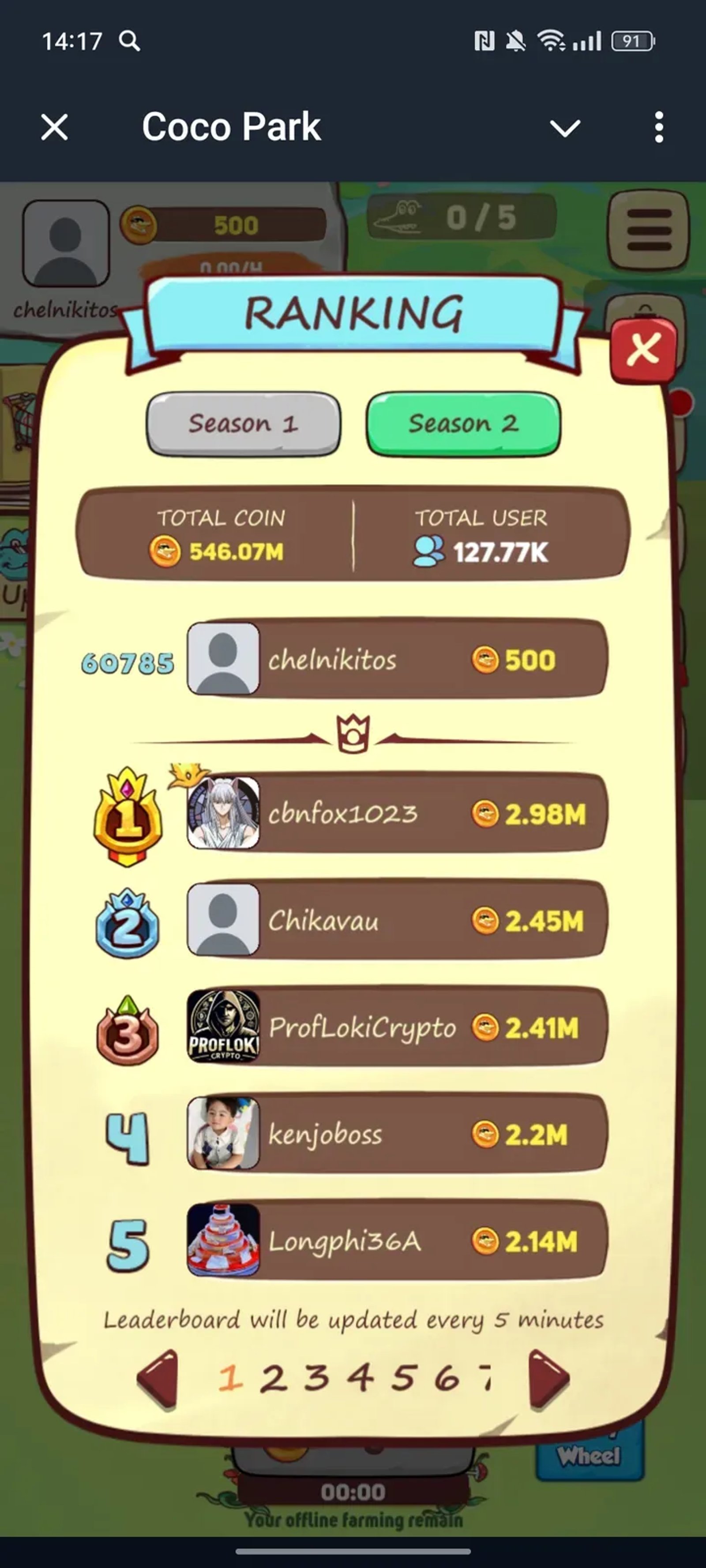 Coco Park в Телеграм — скриншот 4