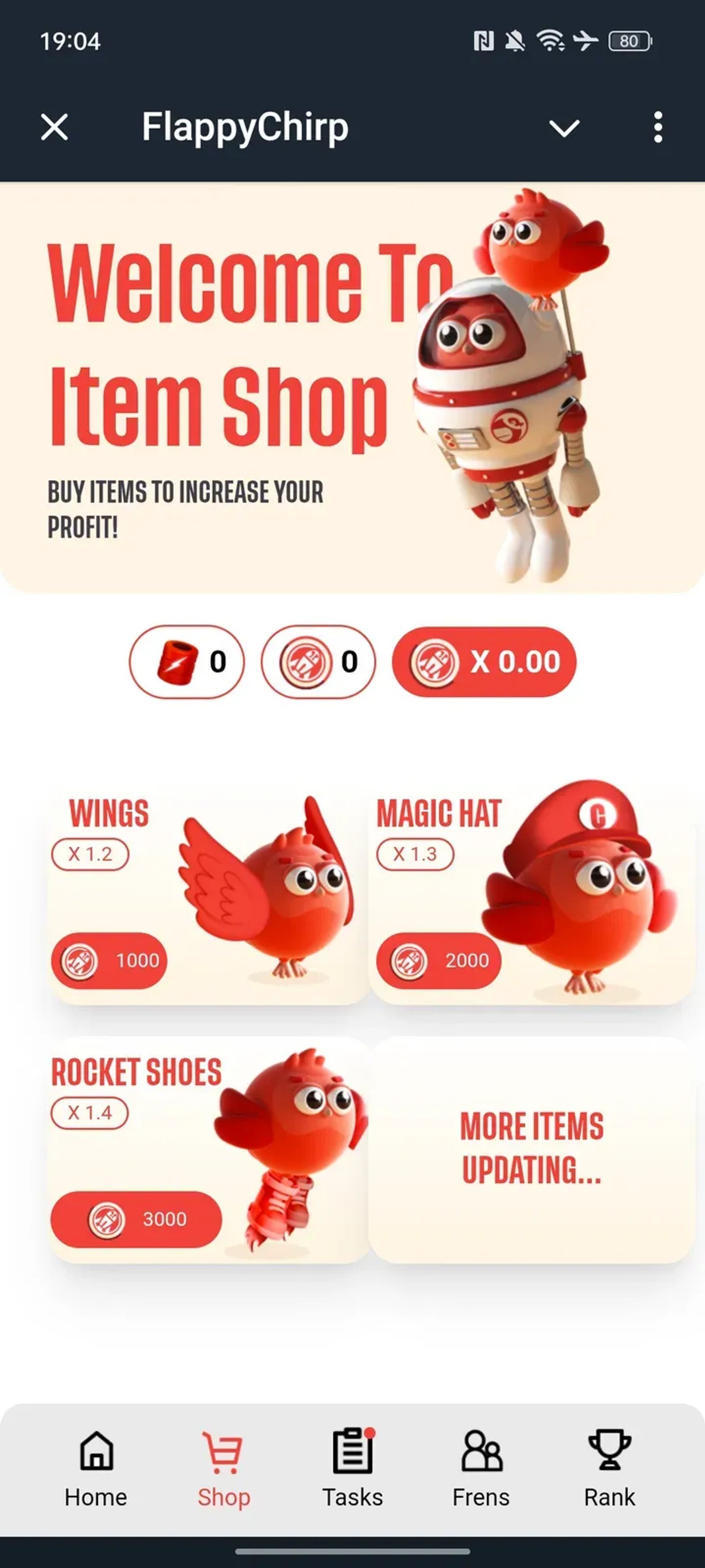 FlappyChirp в Telegram — скриншот 2