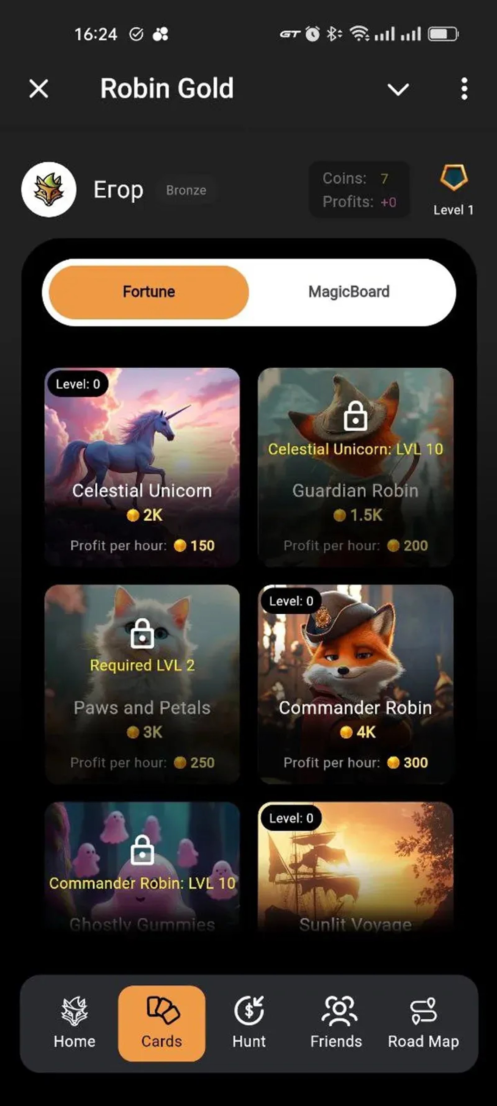 Robin Gold в Телеграм — скриншот 2