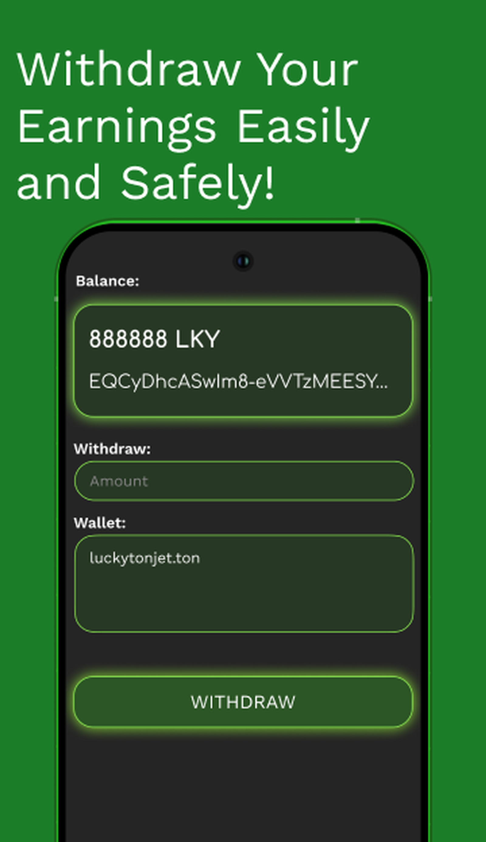 Lucky TON в Телеграм — скриншот 2