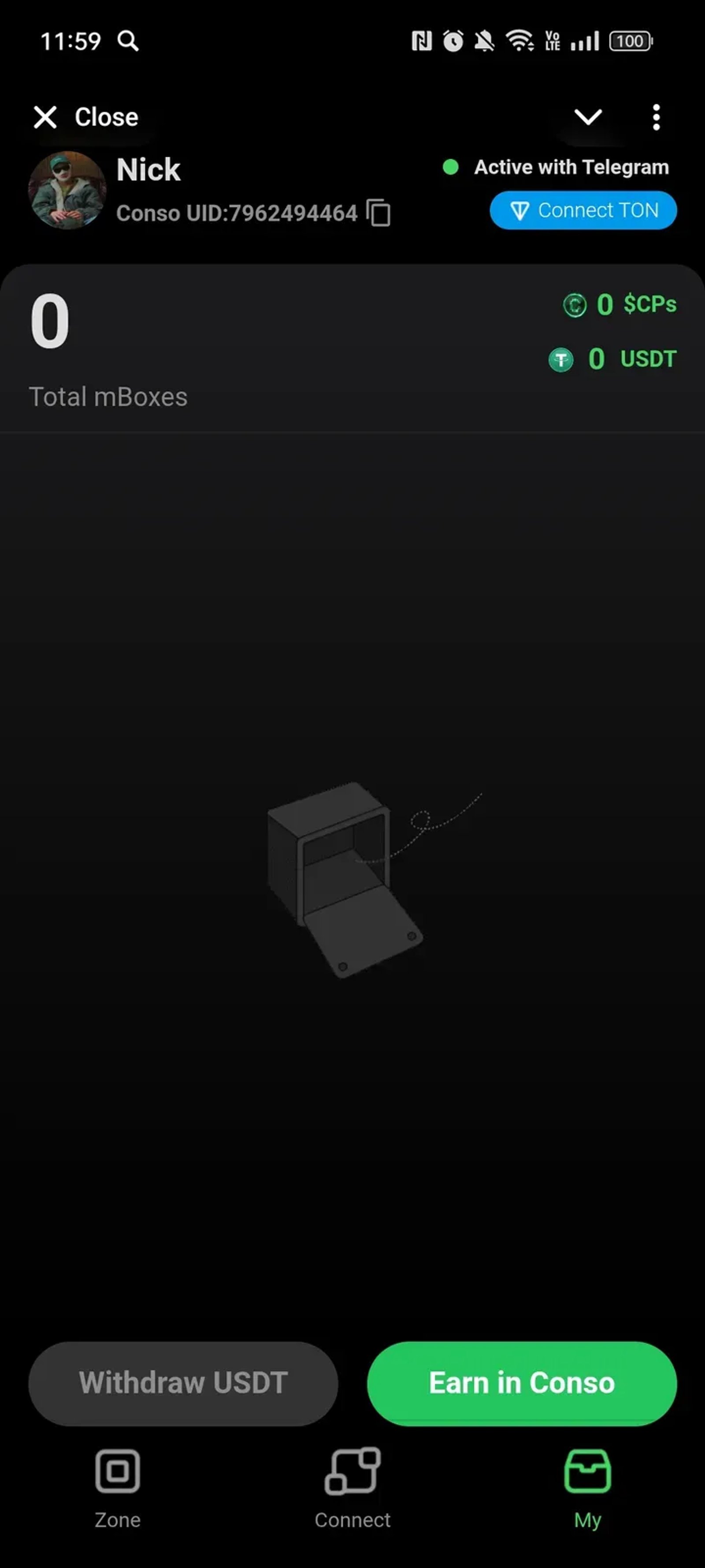 Conso mBox в Телеграм — скриншот 3