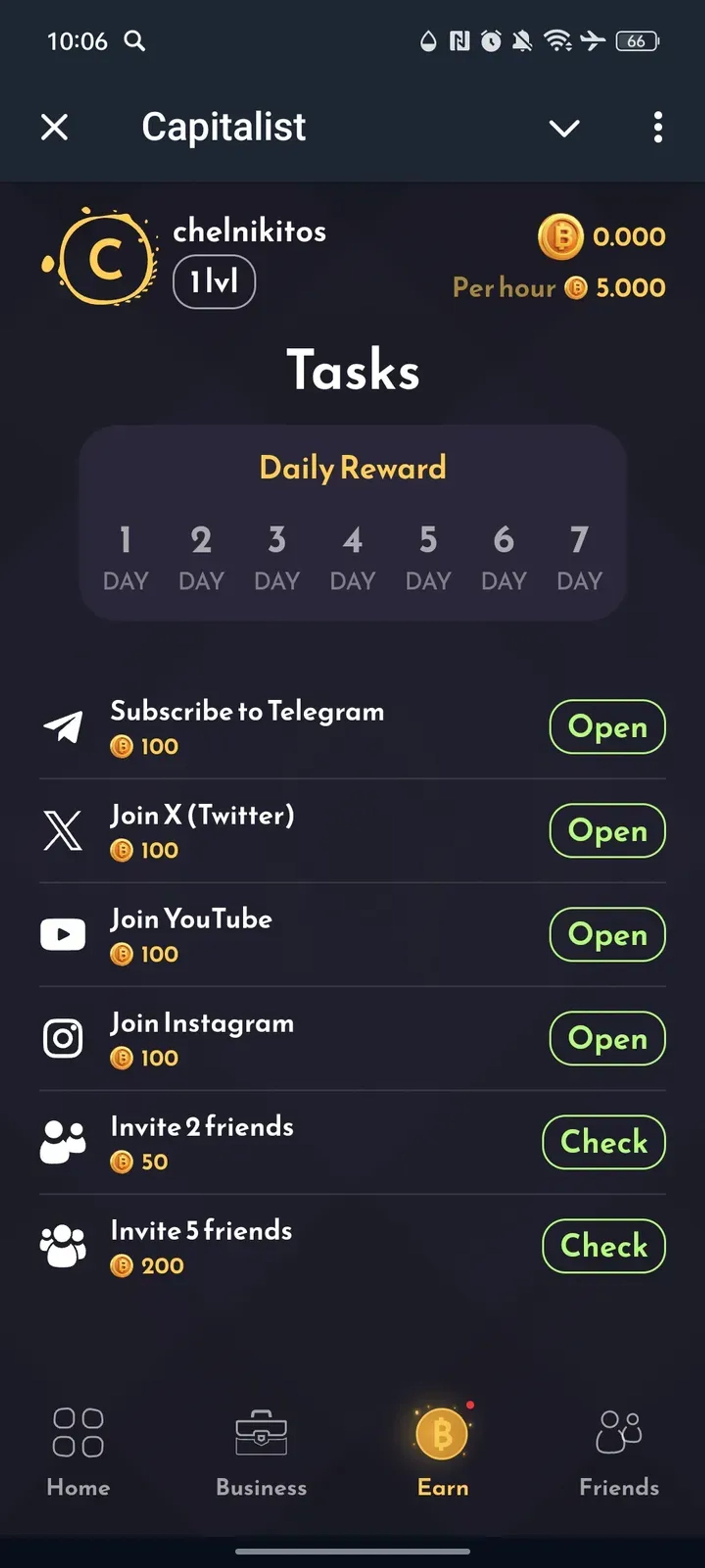 Capitalist в Телеграм — скриншот 3