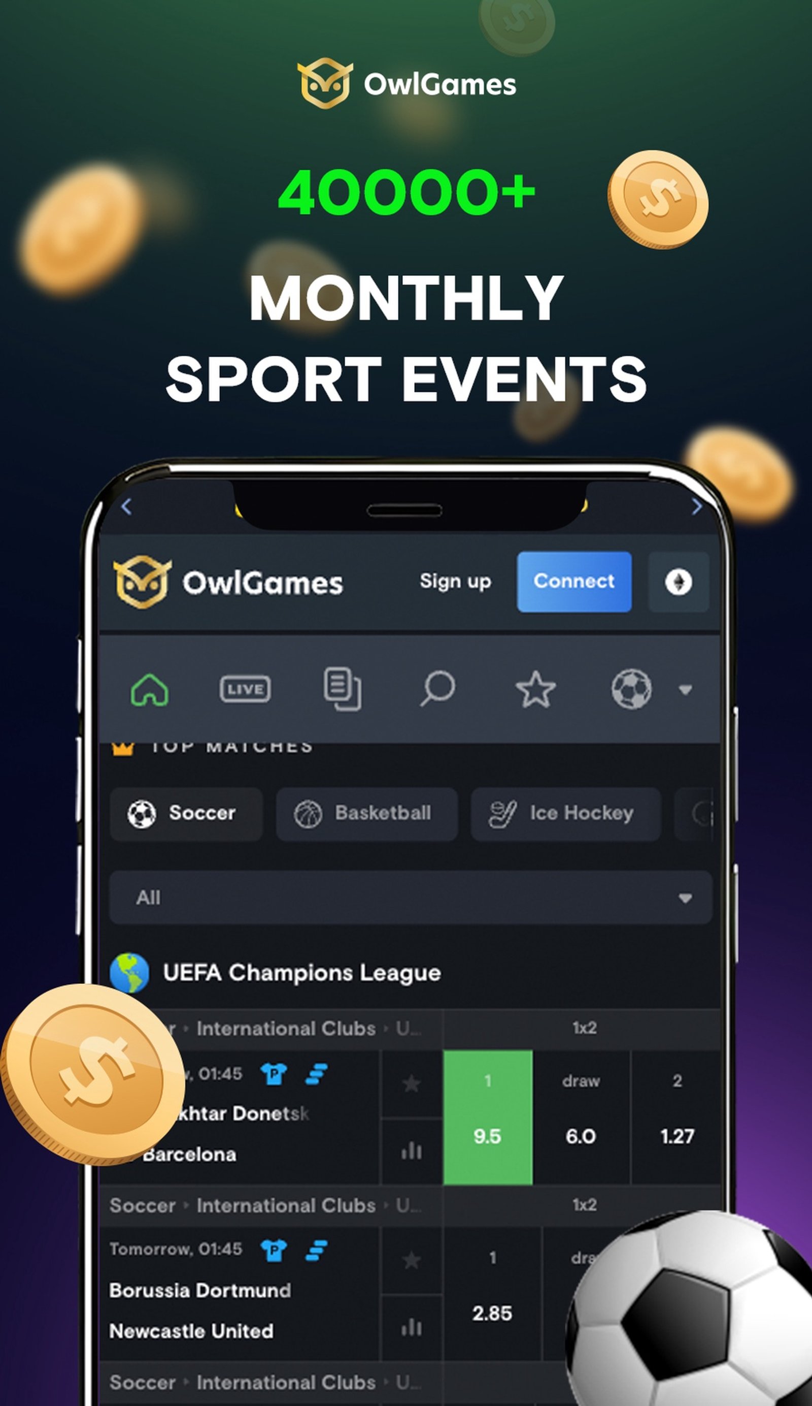 OwlGames в Телеграм — скриншот 1
