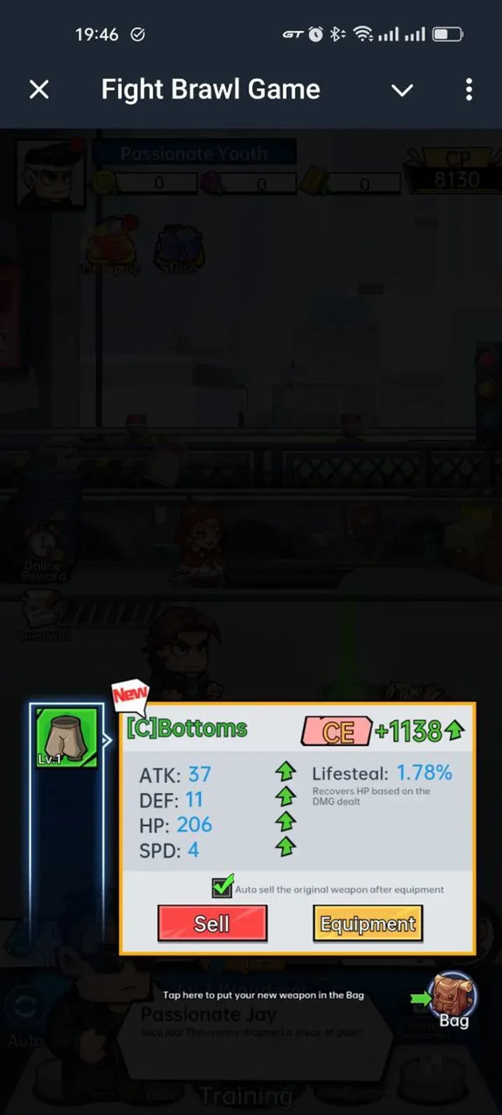 Fight Brawl Game в Телеграм — скриншот 4