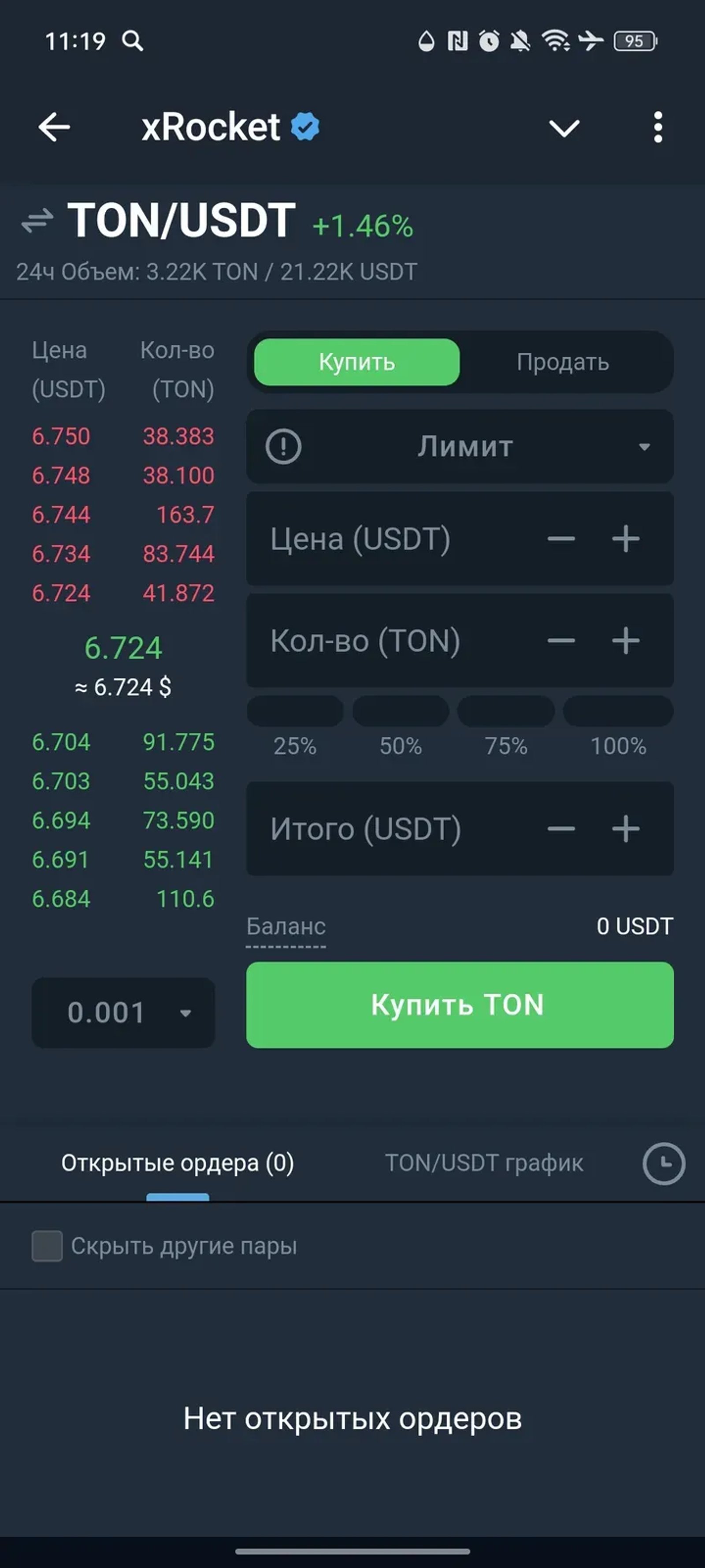 xRocket в Телеграм — скриншот 3