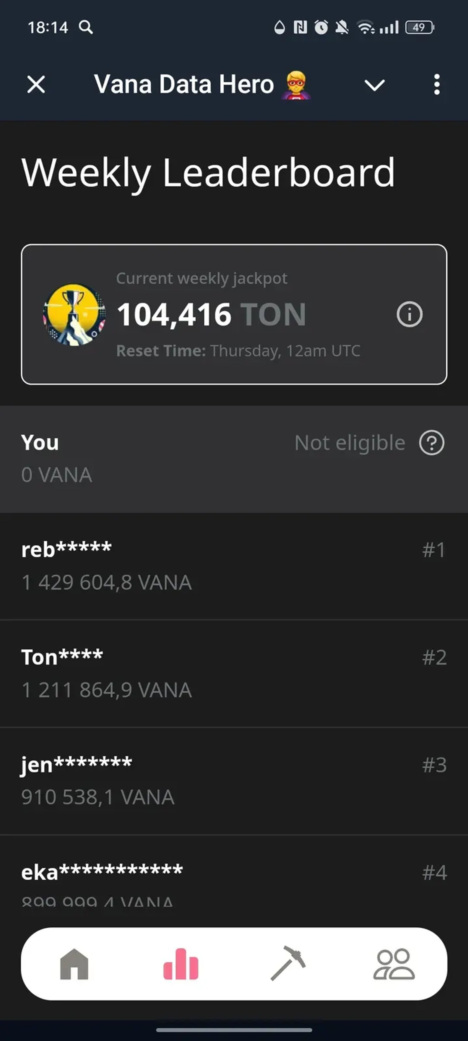Vana Data Hero 🦸 в Телеграм — скриншот 2